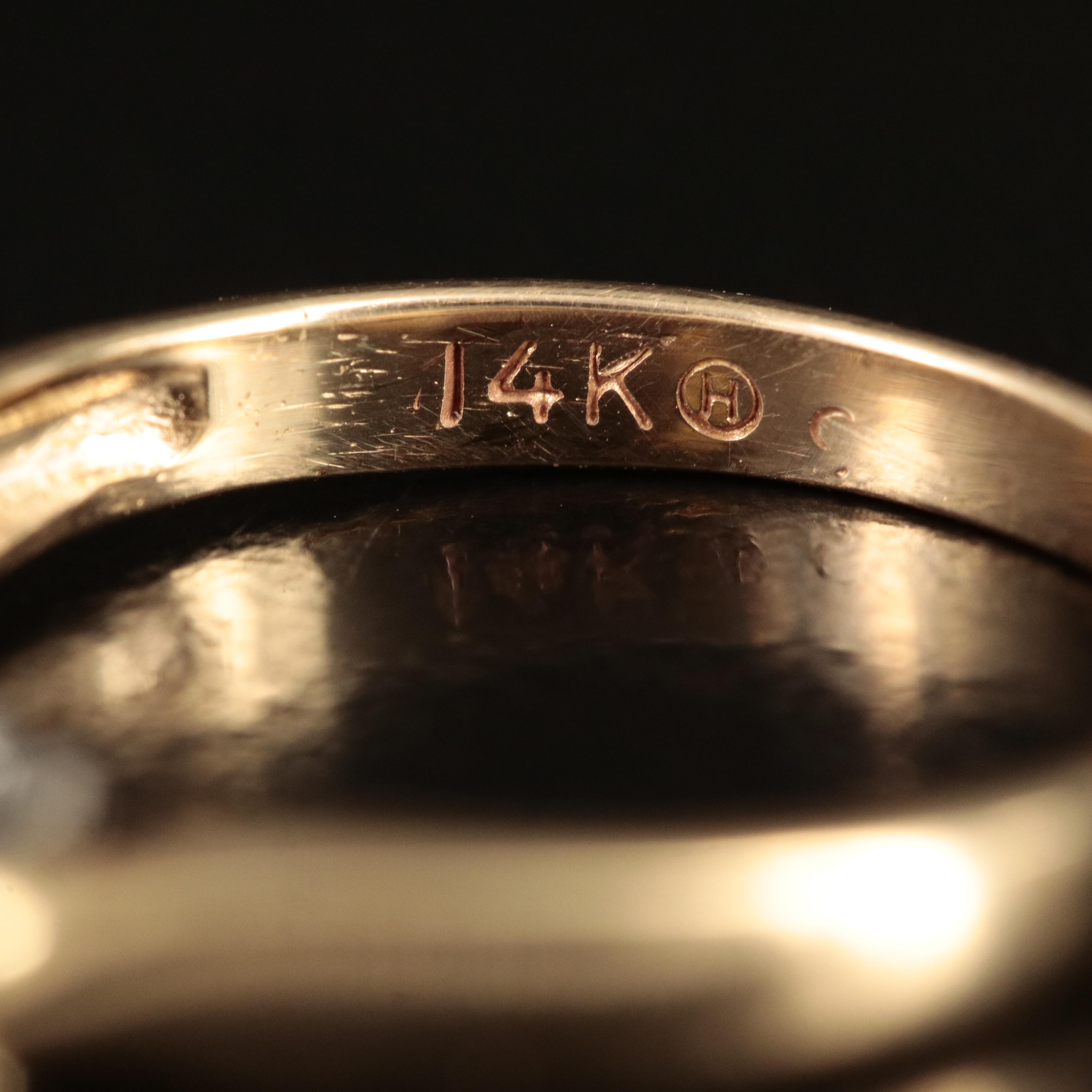 14K 1.00 CTW Diamond Three Stone Ring