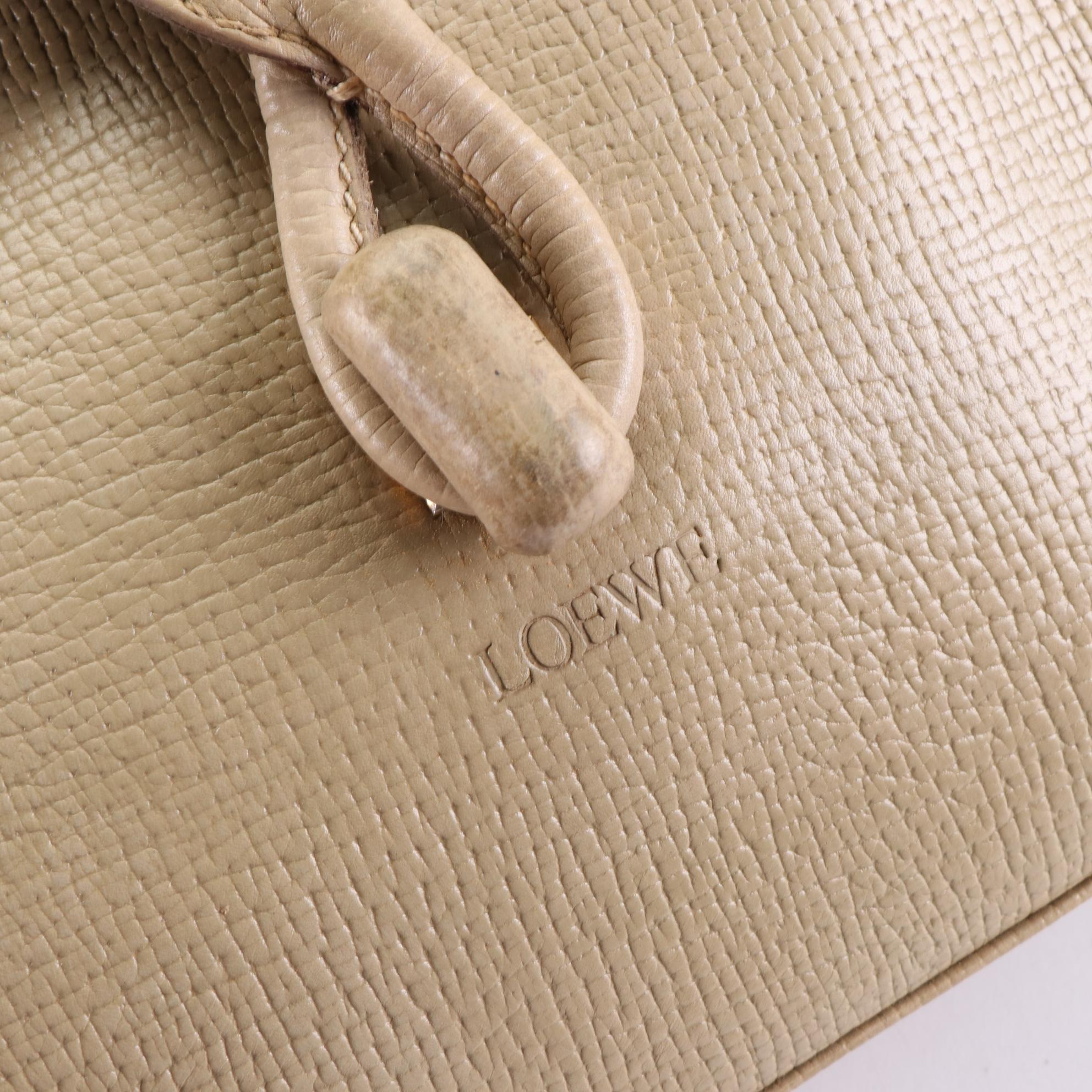 Loewe Flap-Front Leather Two-Way Bag