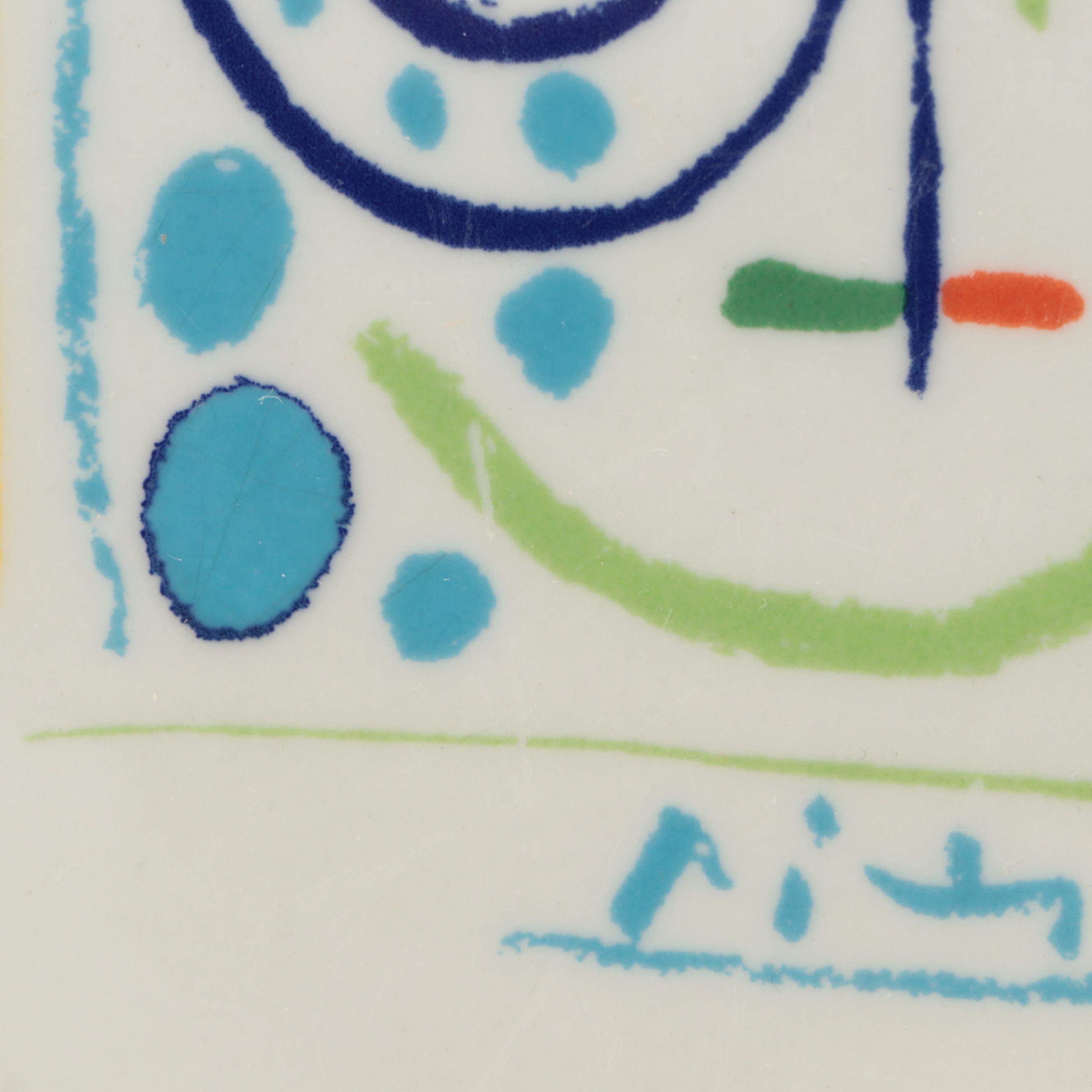 MMI China "Picasso Succession" Crayon Heart Collection Dinner Plates