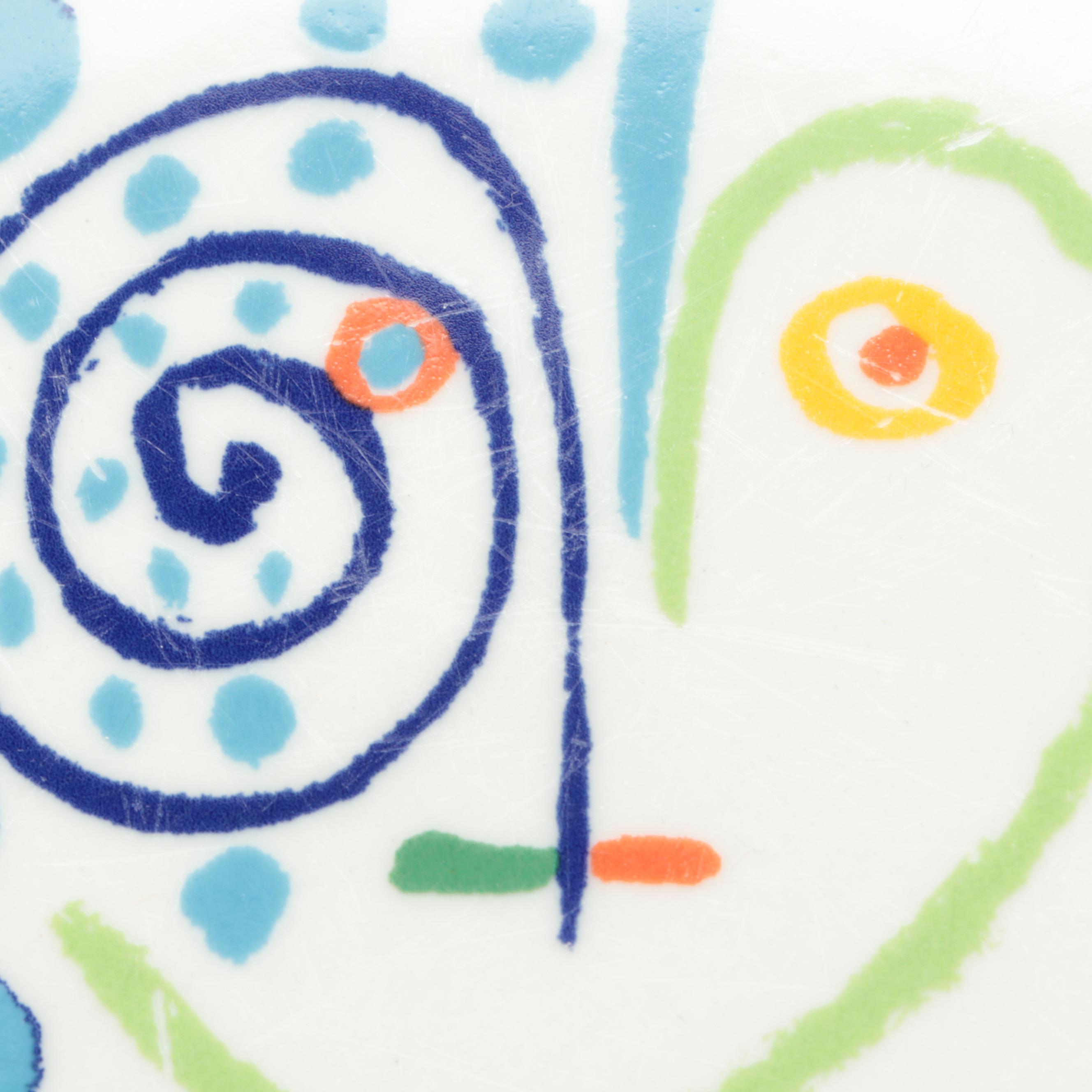 MMI China "Picasso Succession" Crayon Heart Collection Dinner Plates