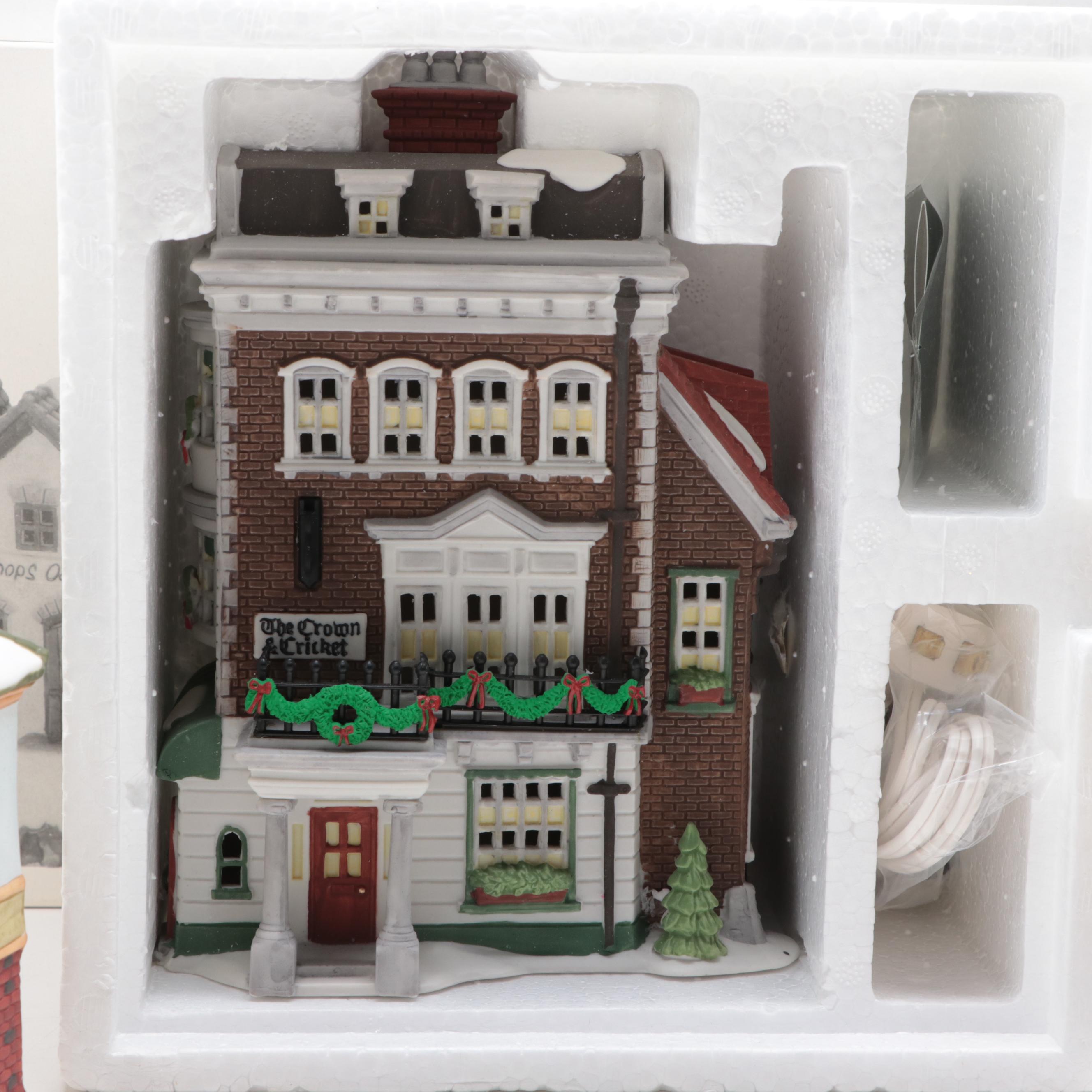 Department 56 Dickens Series and Other Illuminated Porcelain Houses