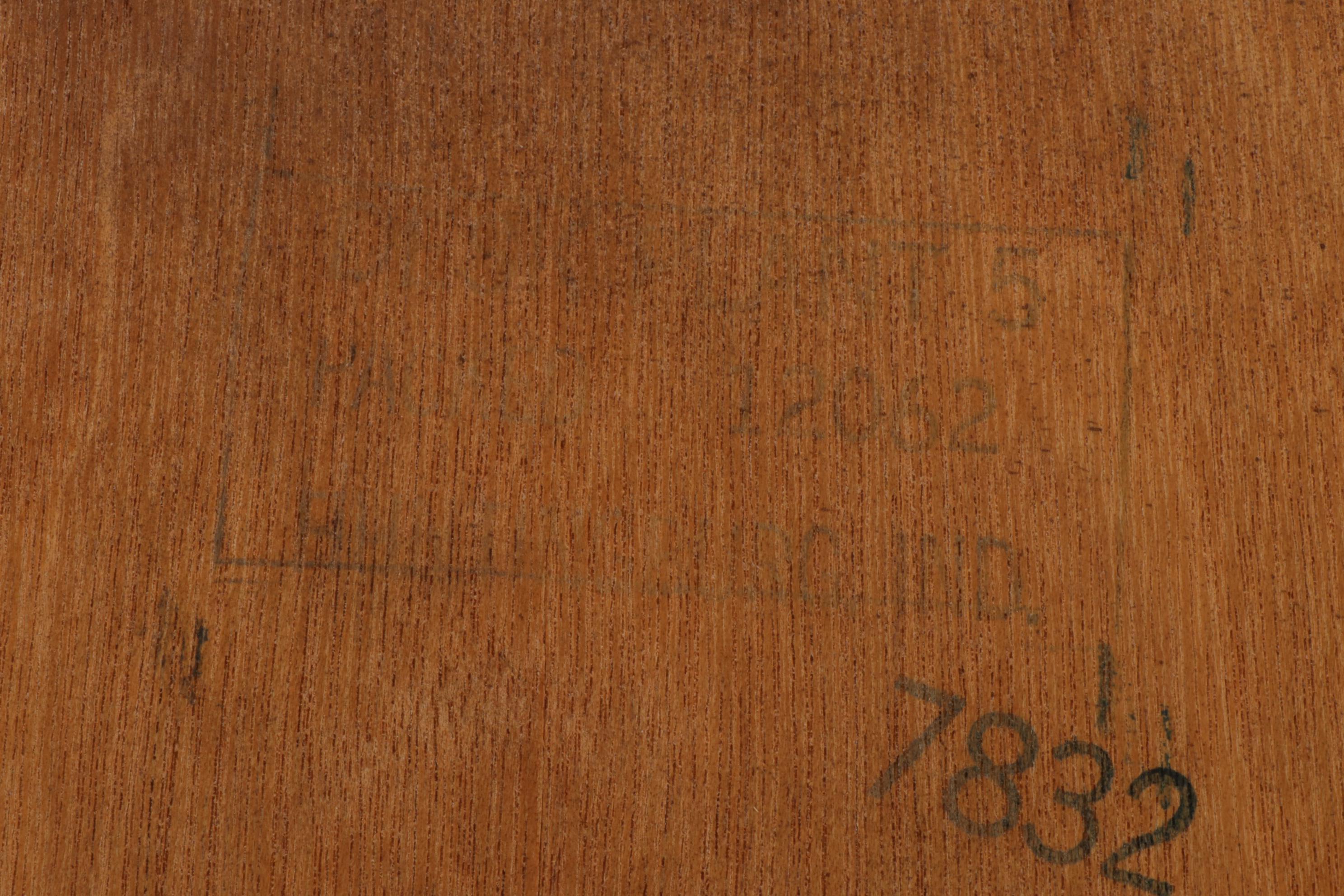 Mid Century Modern Style Walnut-Stained and Laminate Top Desk