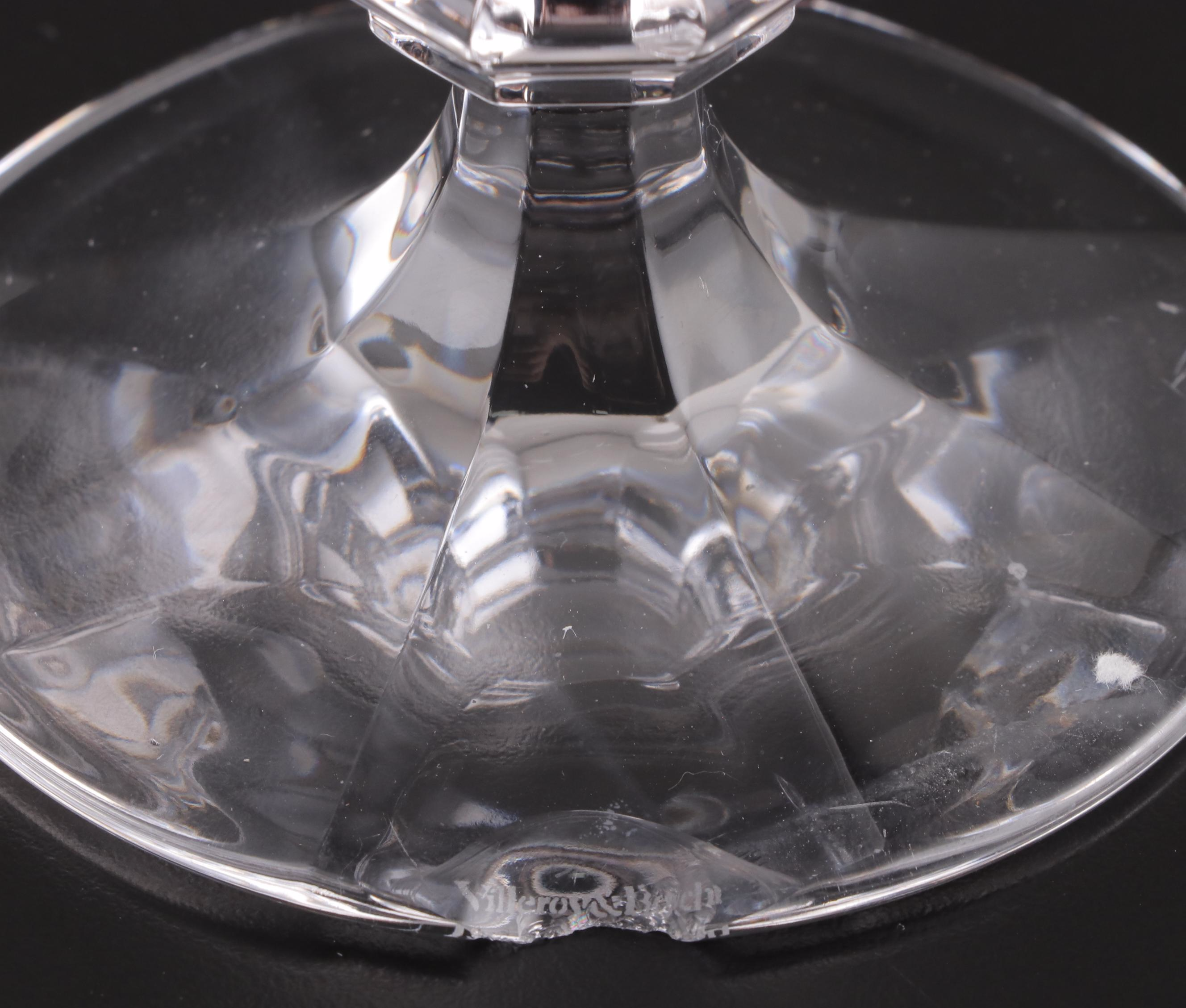 Villeroy & Boch "Bernadotte" Crystal Water Goblets