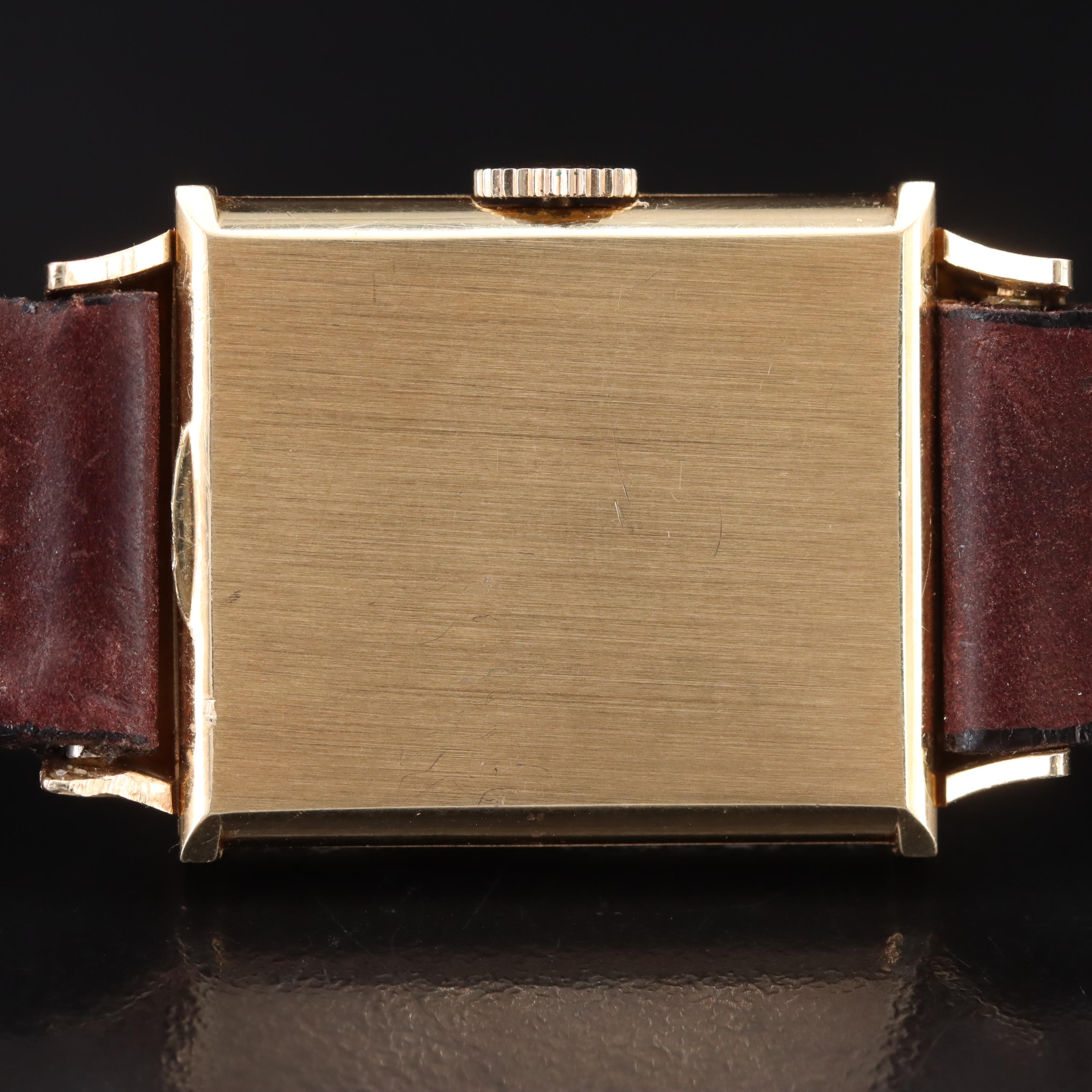 Vintage 14K Lord Elgin Hooded Lugs Watch