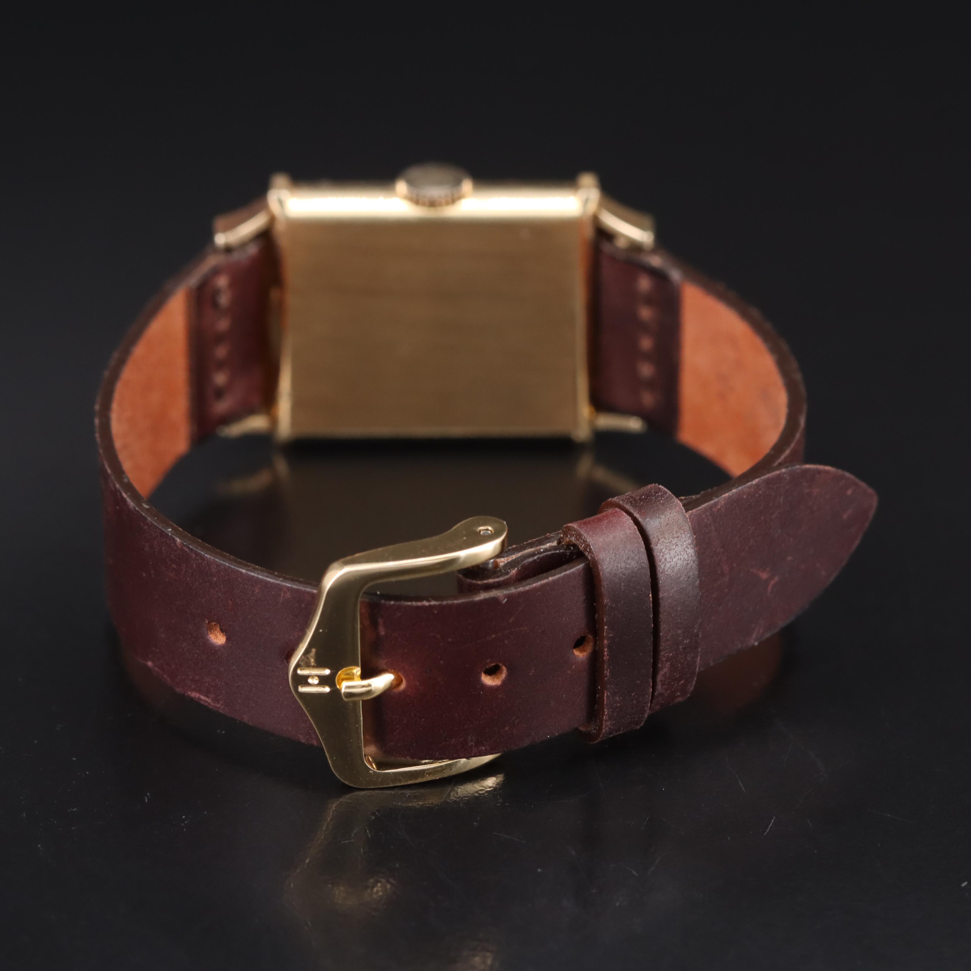 Vintage 14K Lord Elgin Hooded Lugs Watch