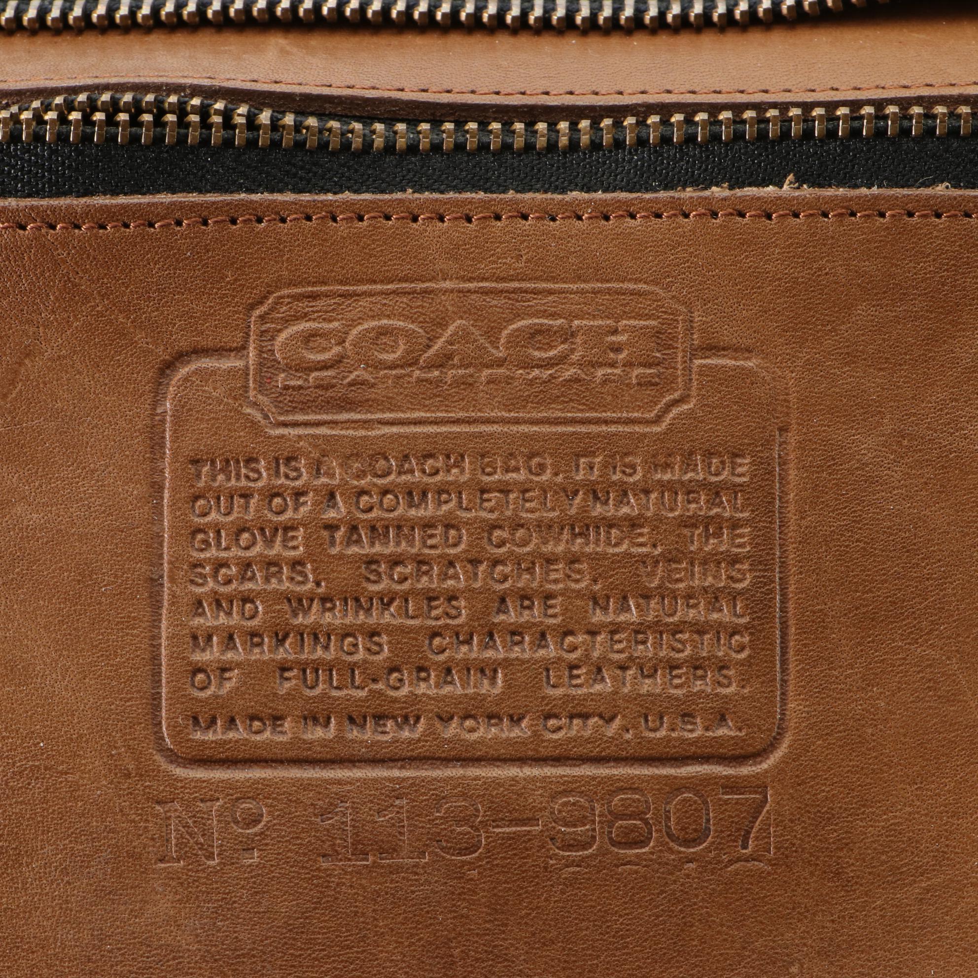 Coach Sutton Shoulder Bag in British Tan Leather