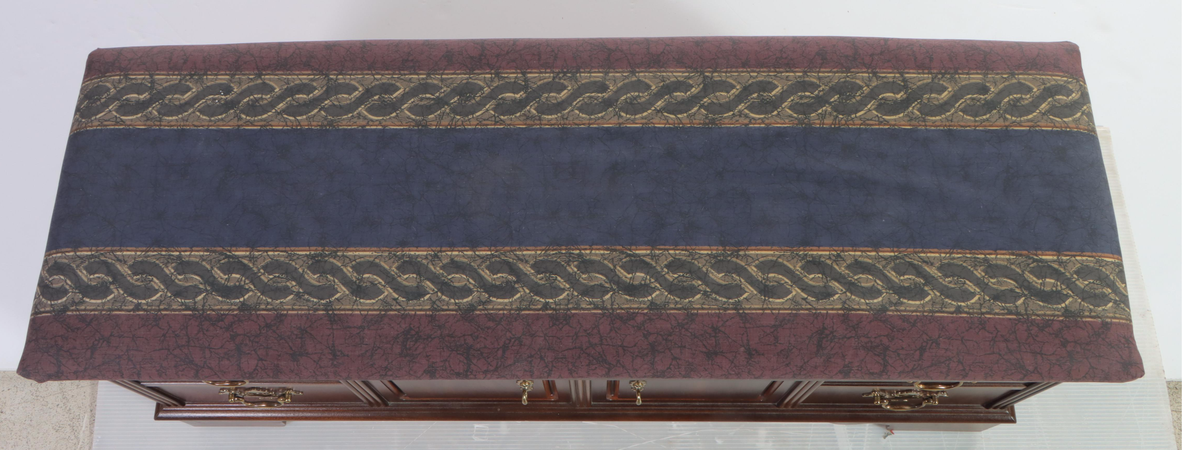 Lane "Aroma-Tite" Chippendale Style Cherrywood and Cedar Blanket Chest/Bench