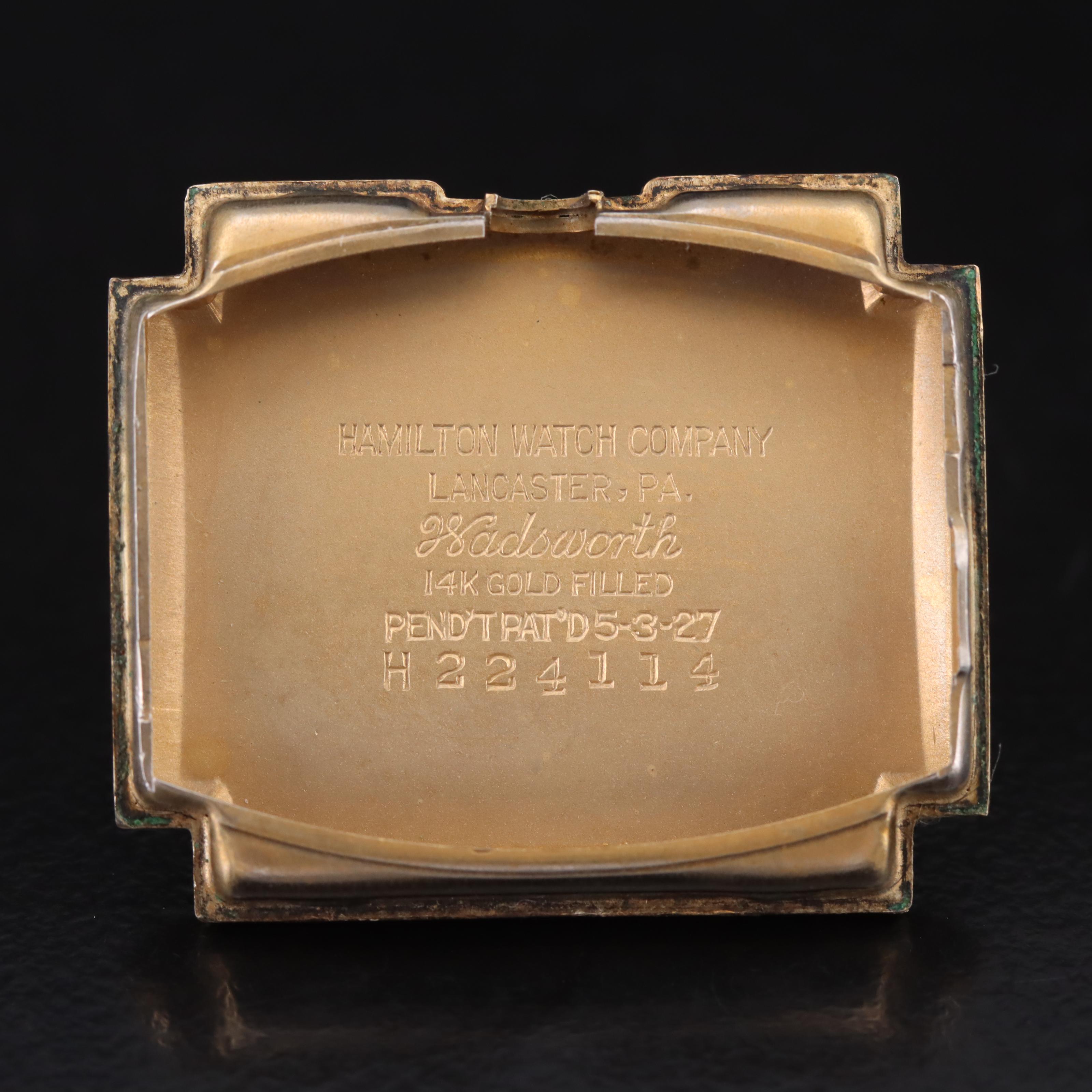 Vintage Hamilton Contour 14K Gold-Filled Drivers Watch