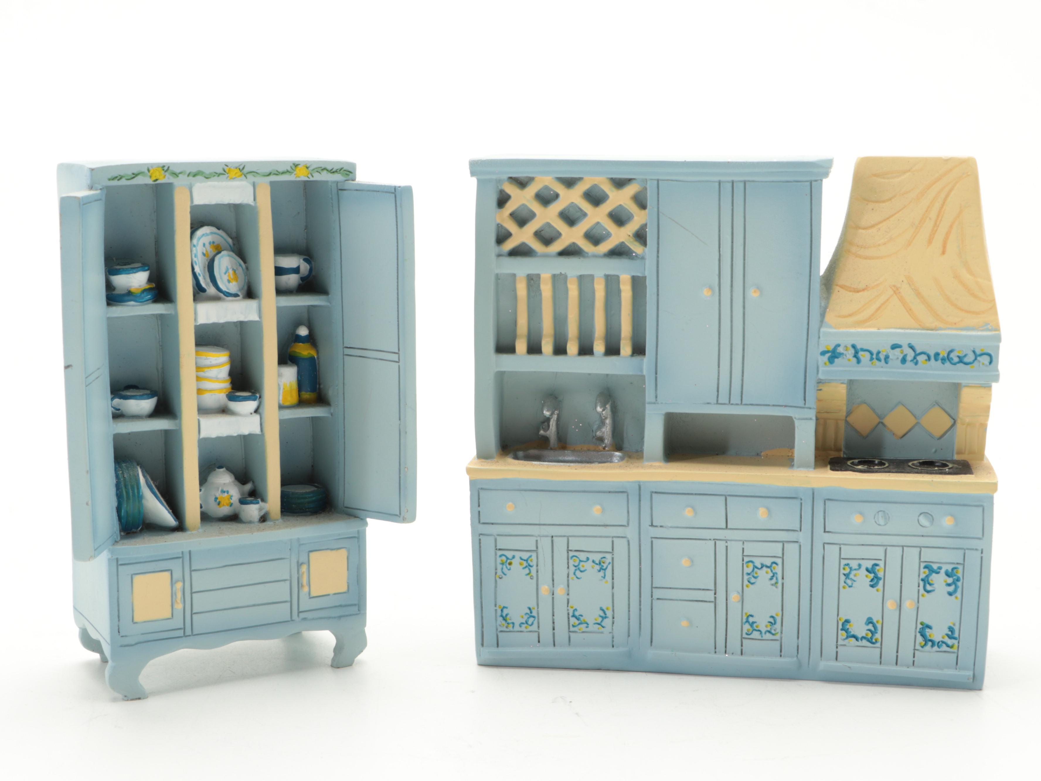 Doll House Furniture and Accessories with Dolls