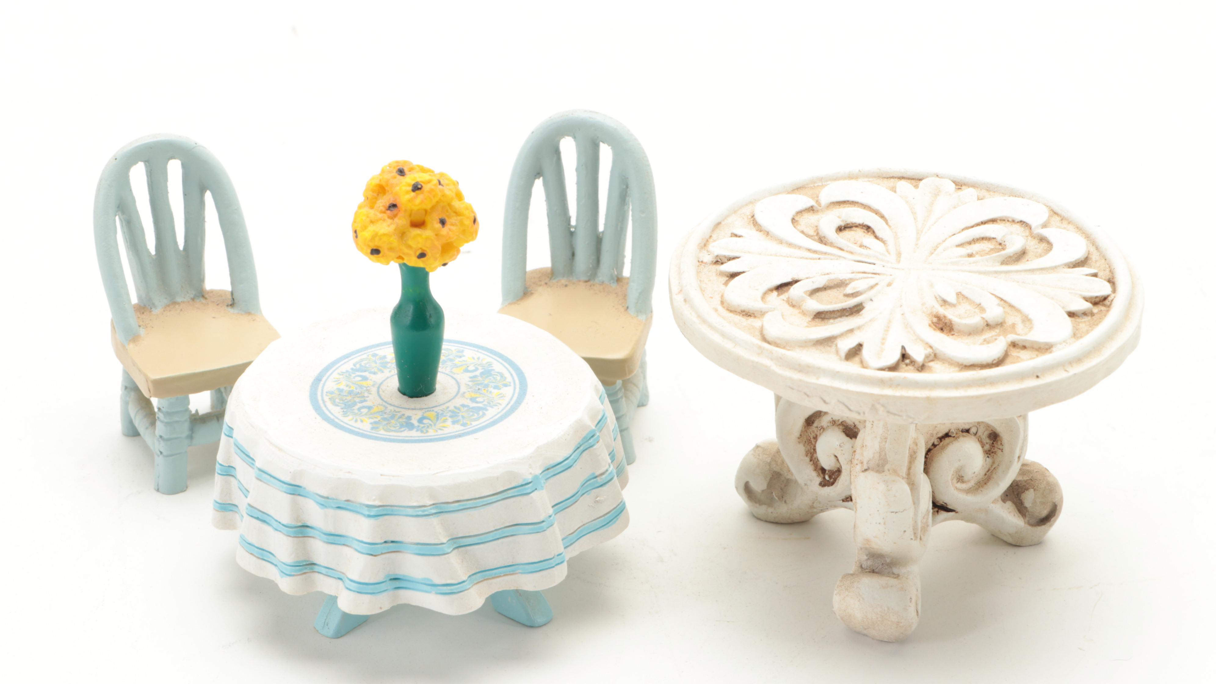 Doll House Furniture and Accessories with Dolls
