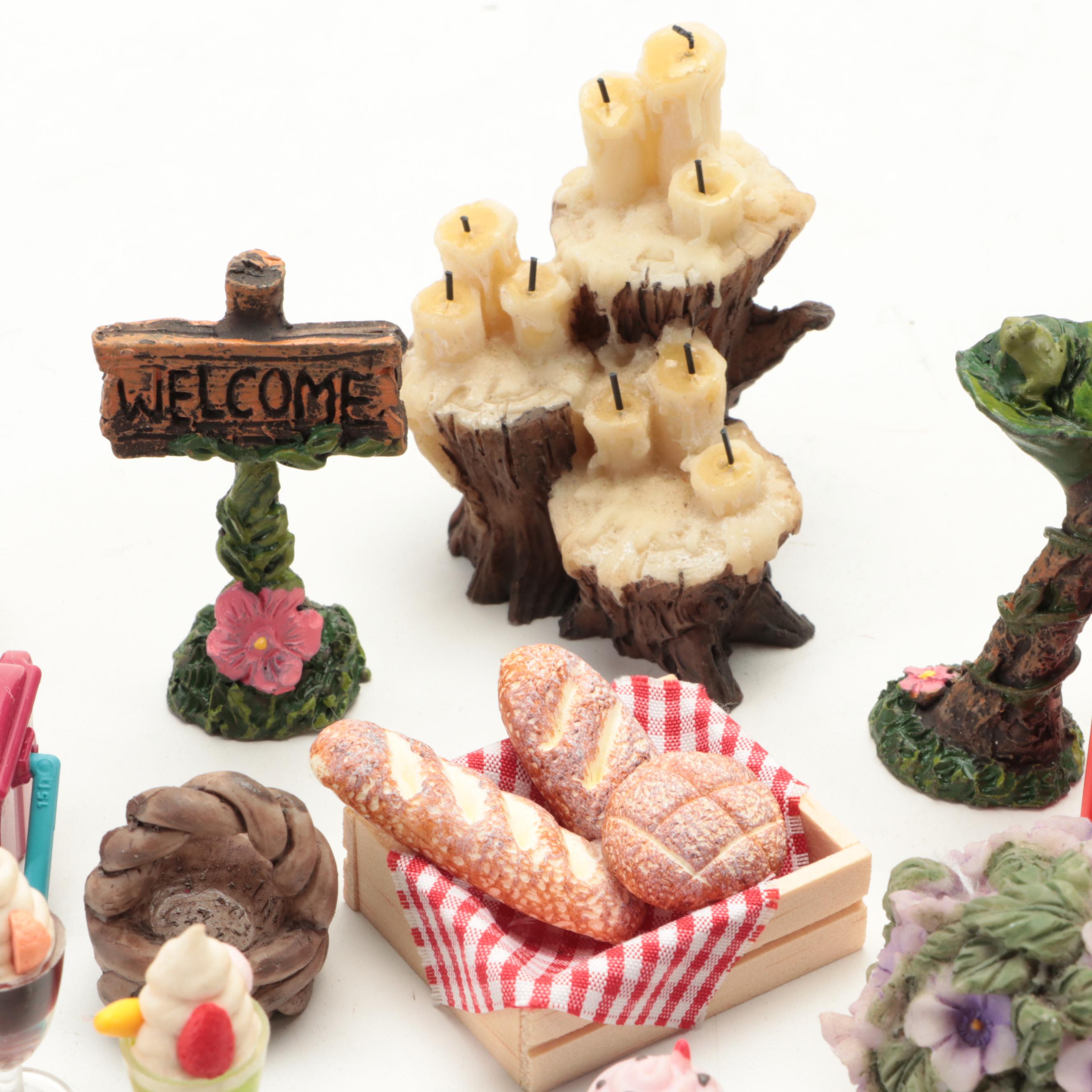 Doll House Furniture and Accessories with Dolls