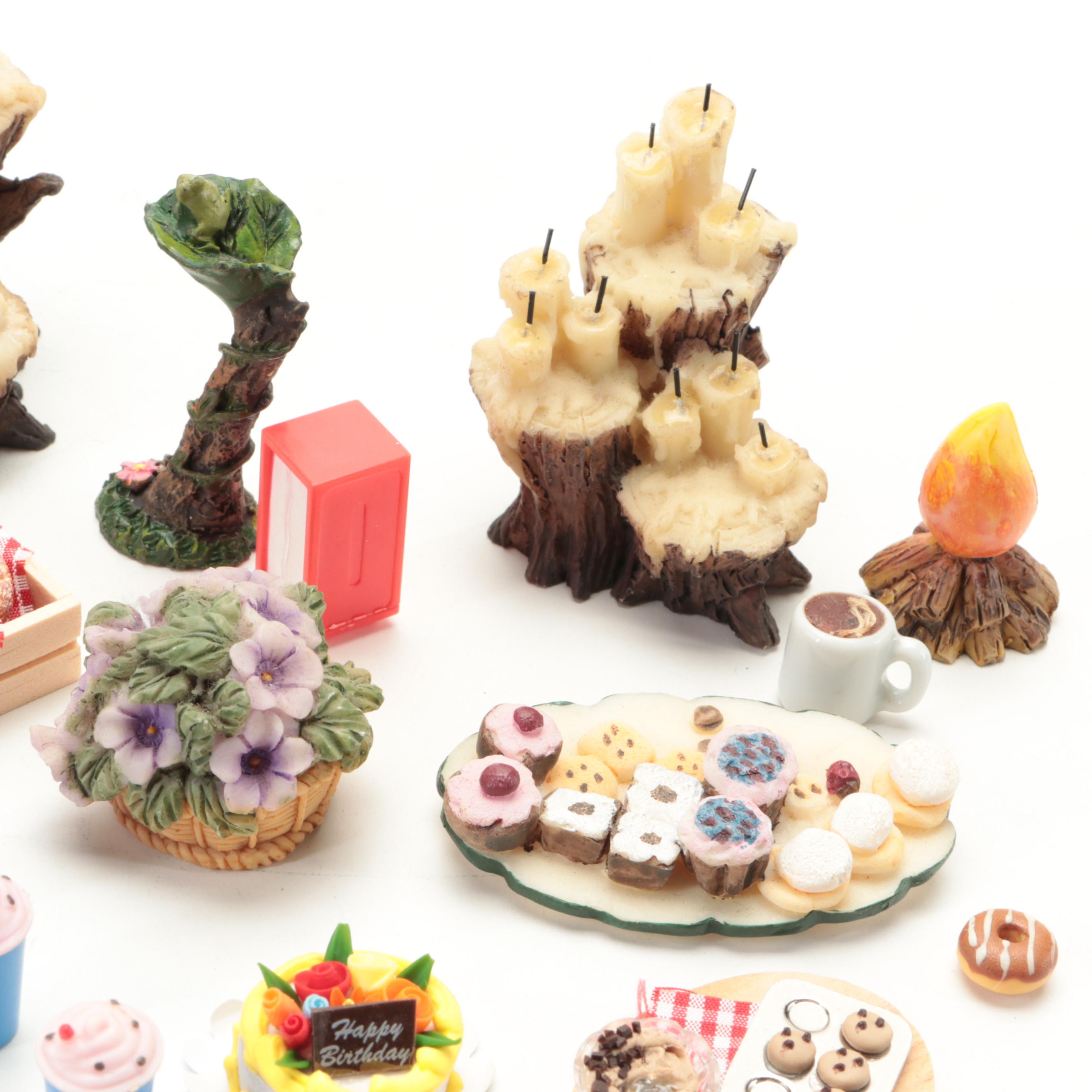 Doll House Furniture and Accessories with Dolls