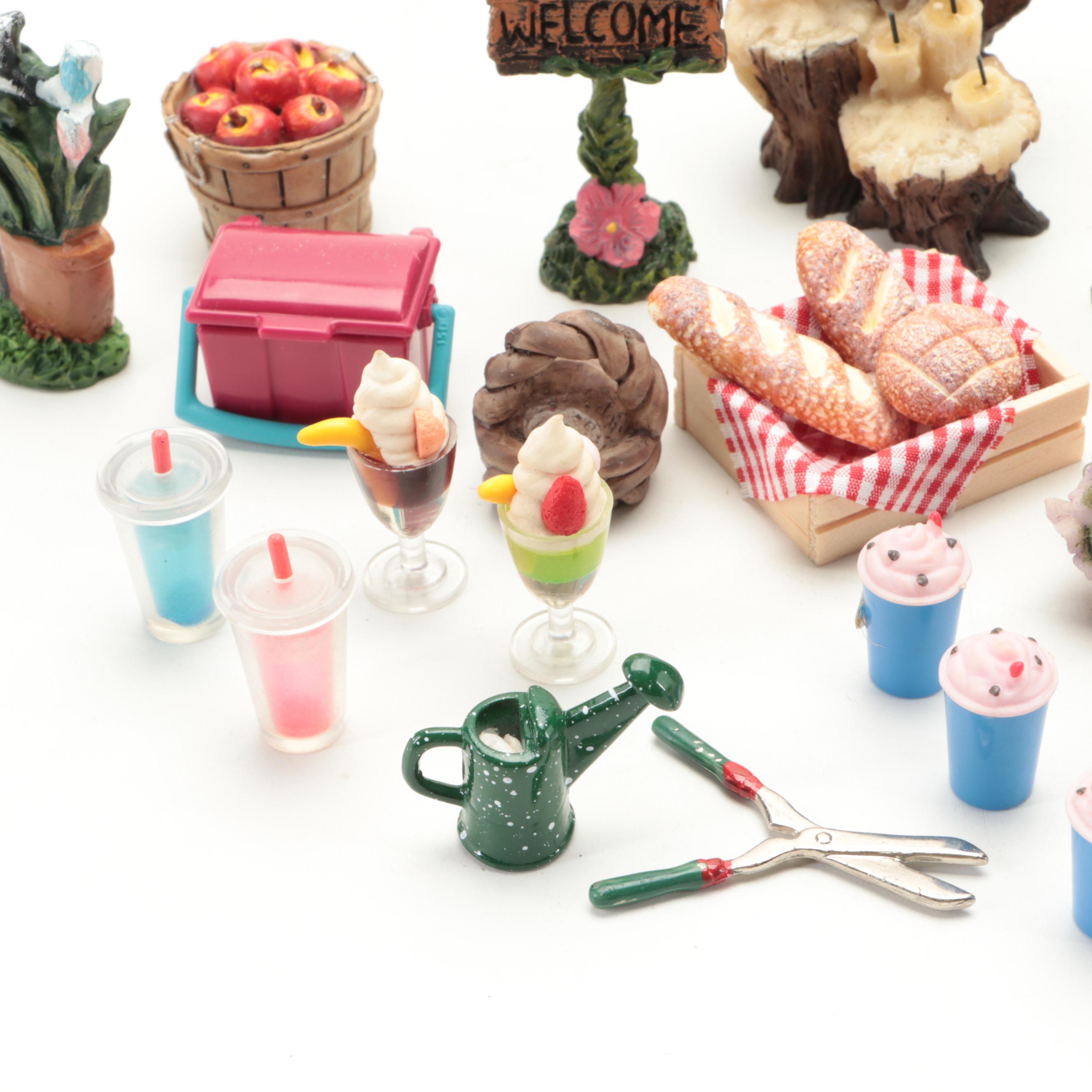 Doll House Furniture and Accessories with Dolls