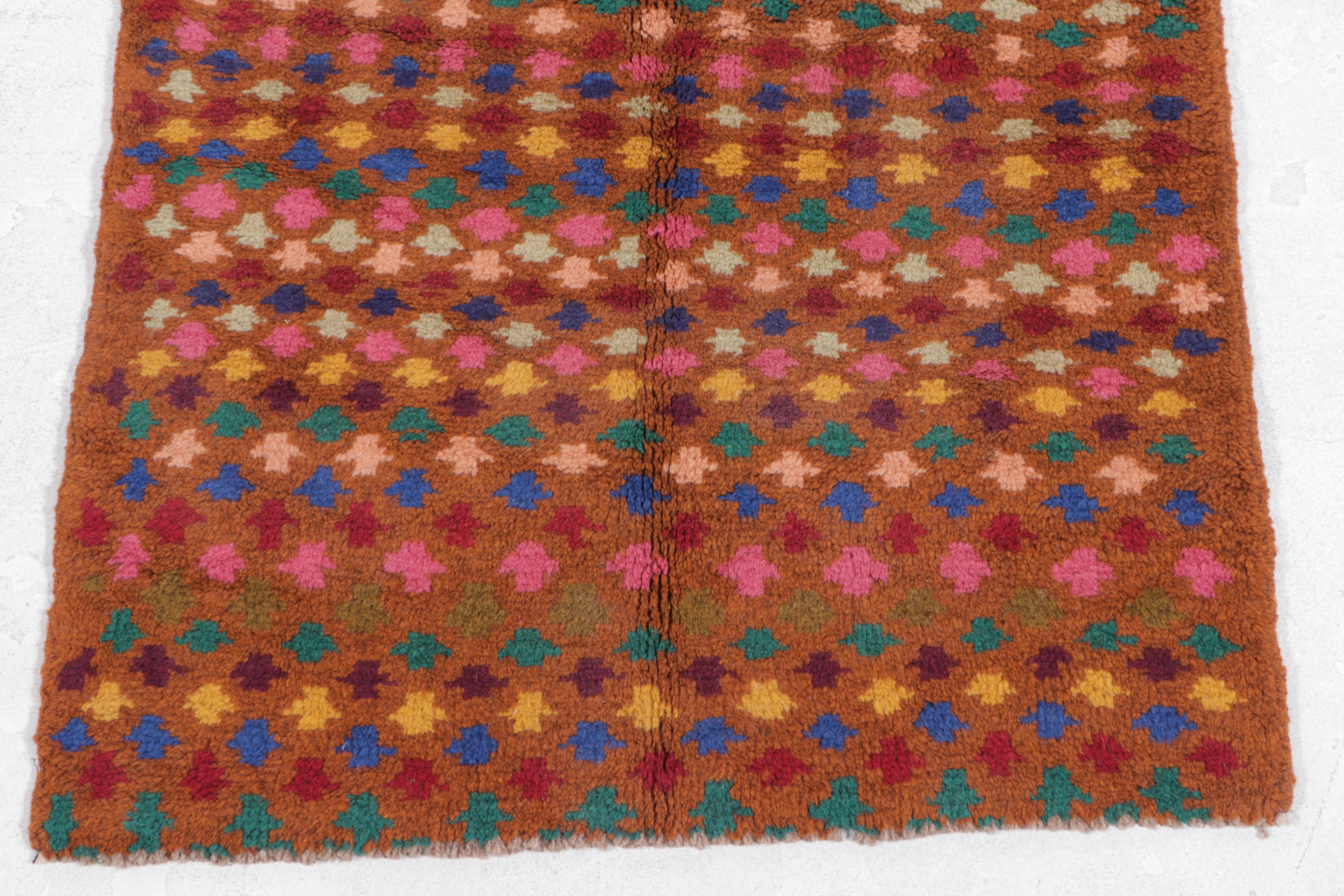 2'4 x 3'2 Hand-Knotted Afghan Baluch Accent Rug