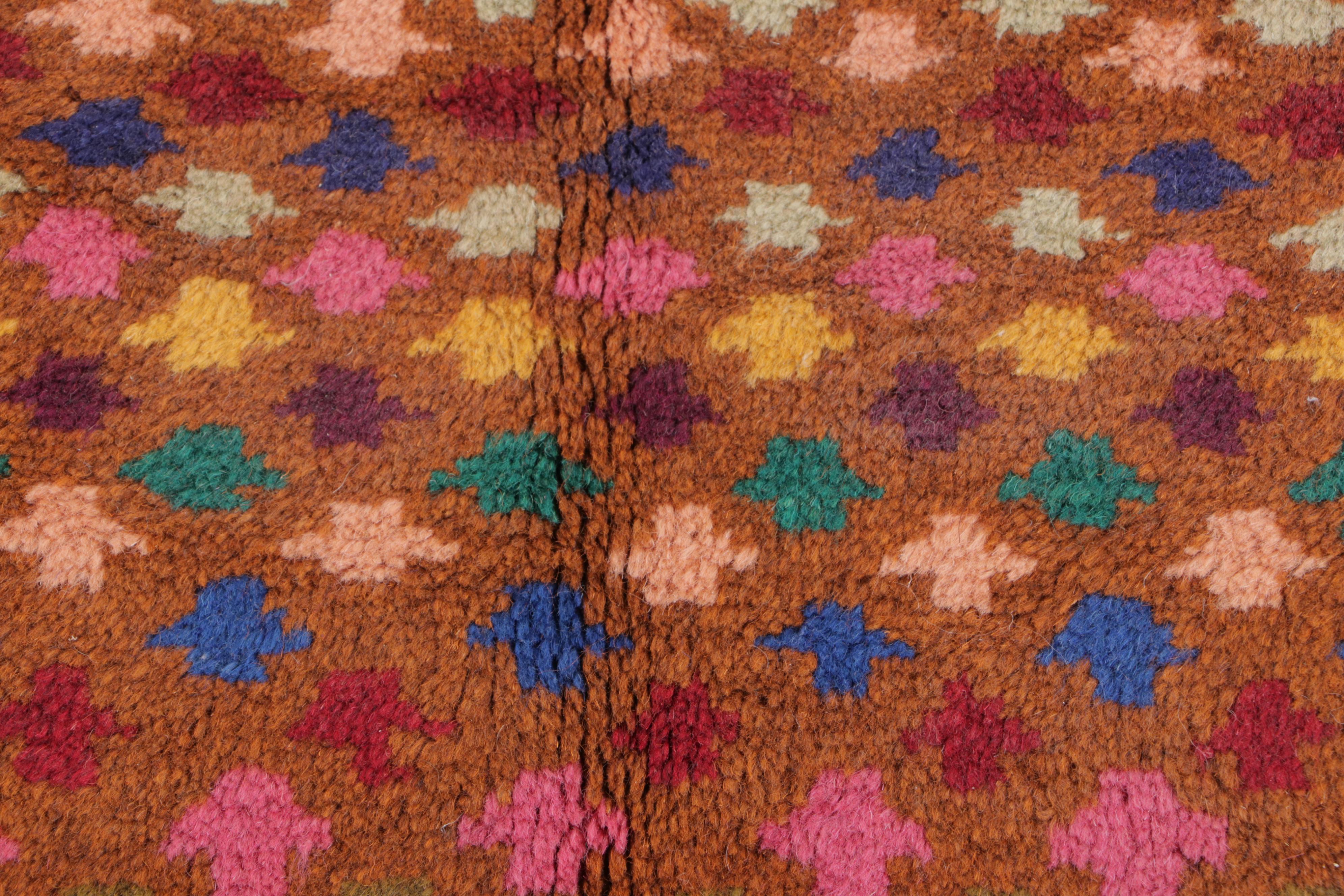 2'4 x 3'2 Hand-Knotted Afghan Baluch Accent Rug