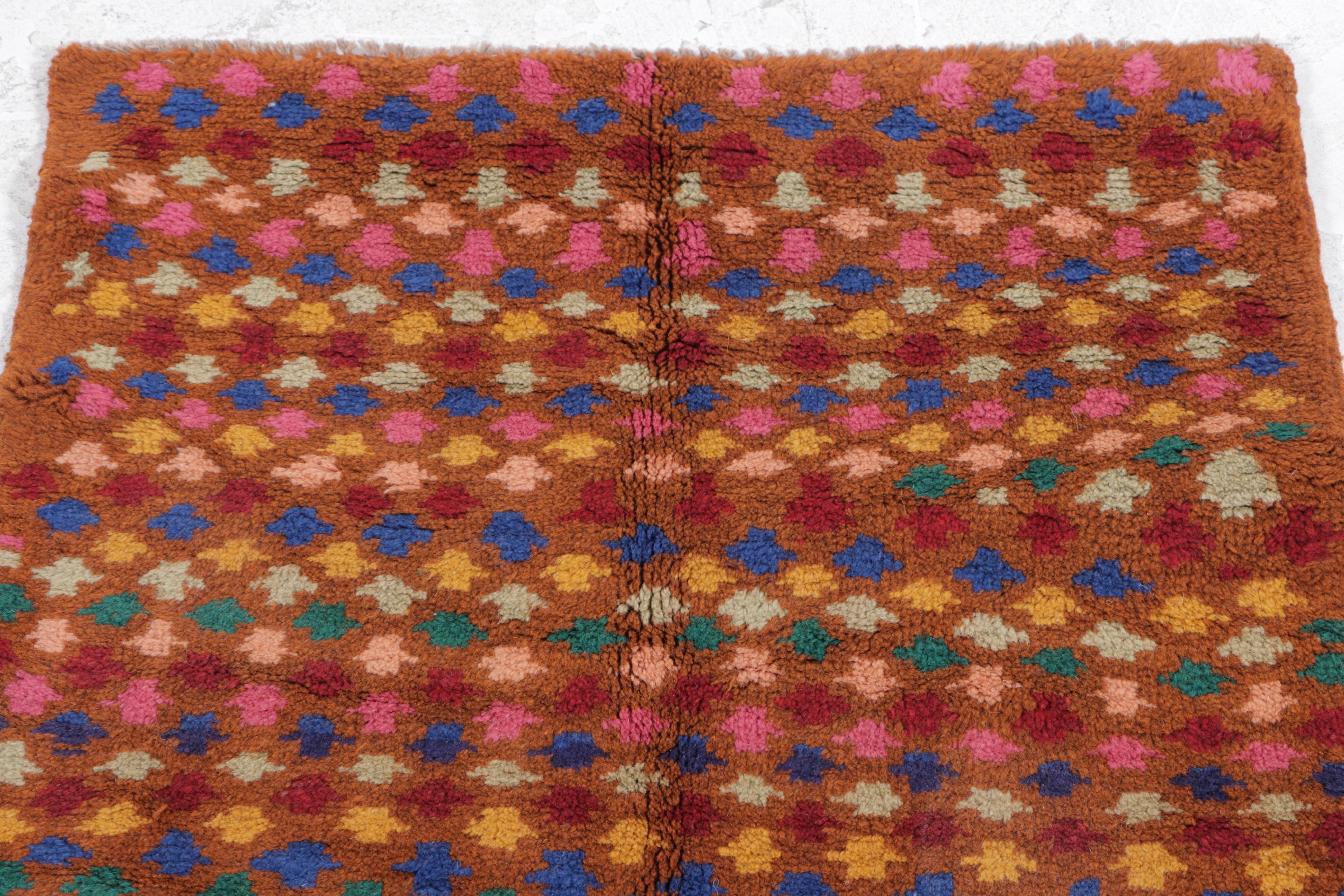 2'4 x 3'2 Hand-Knotted Afghan Baluch Accent Rug