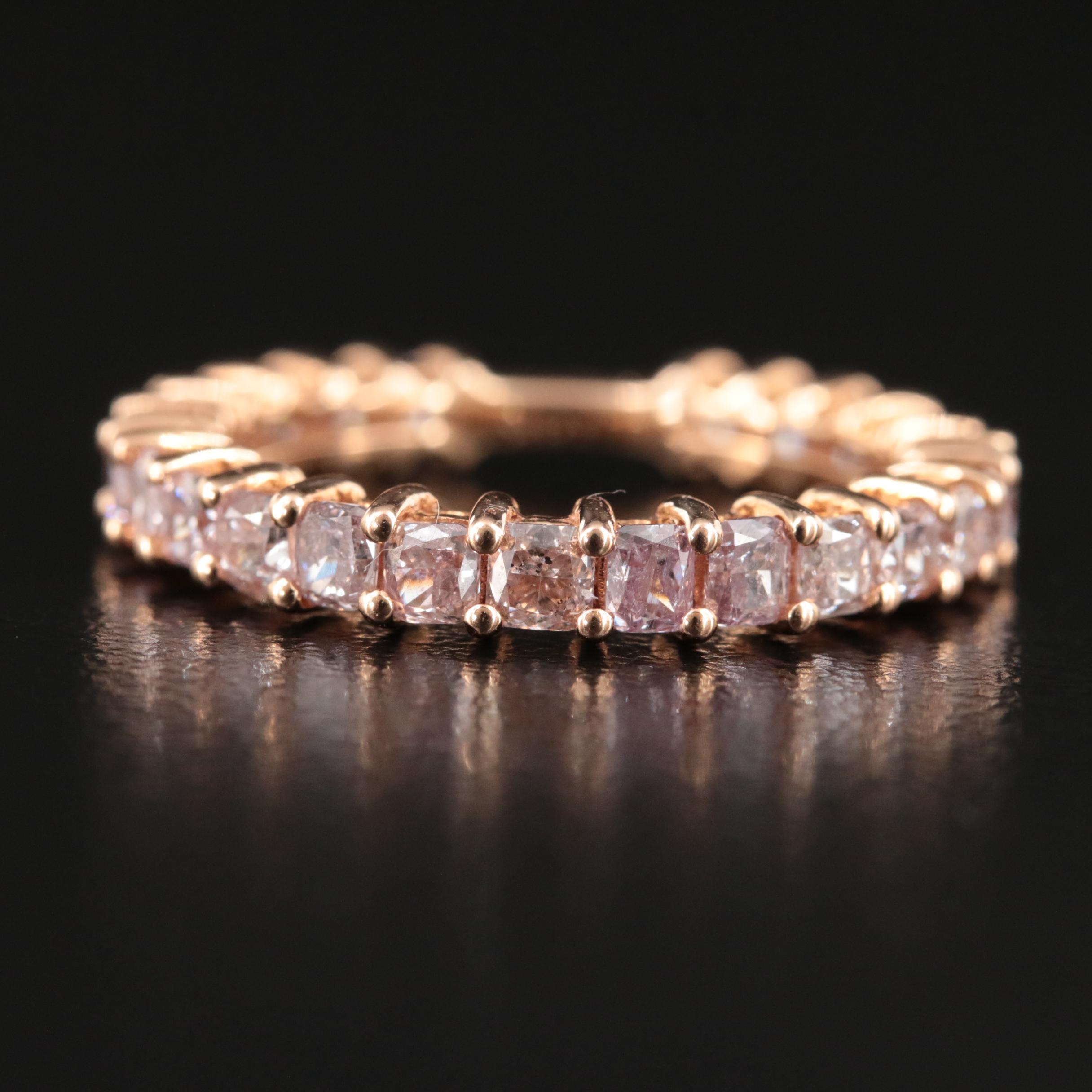 18K Rose Gold 1.90 CTW Diamond Band