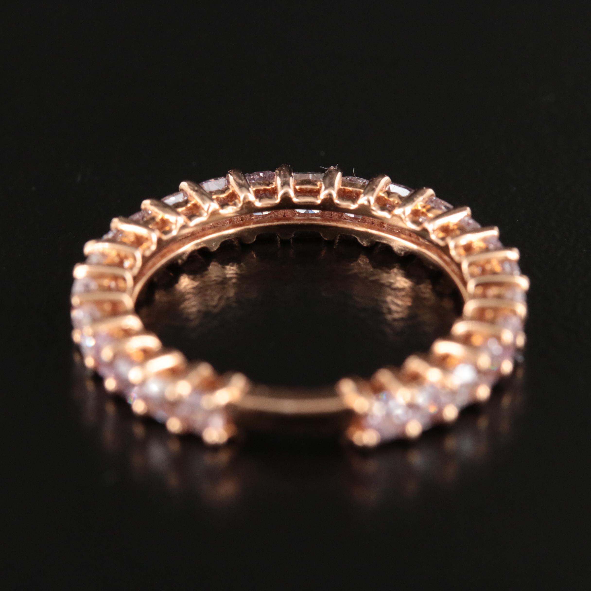 18K Rose Gold 1.90 CTW Diamond Band