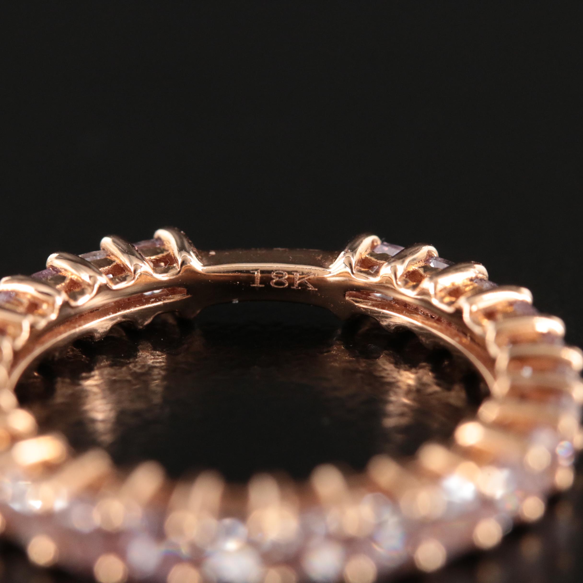 18K Rose Gold 1.90 CTW Diamond Band