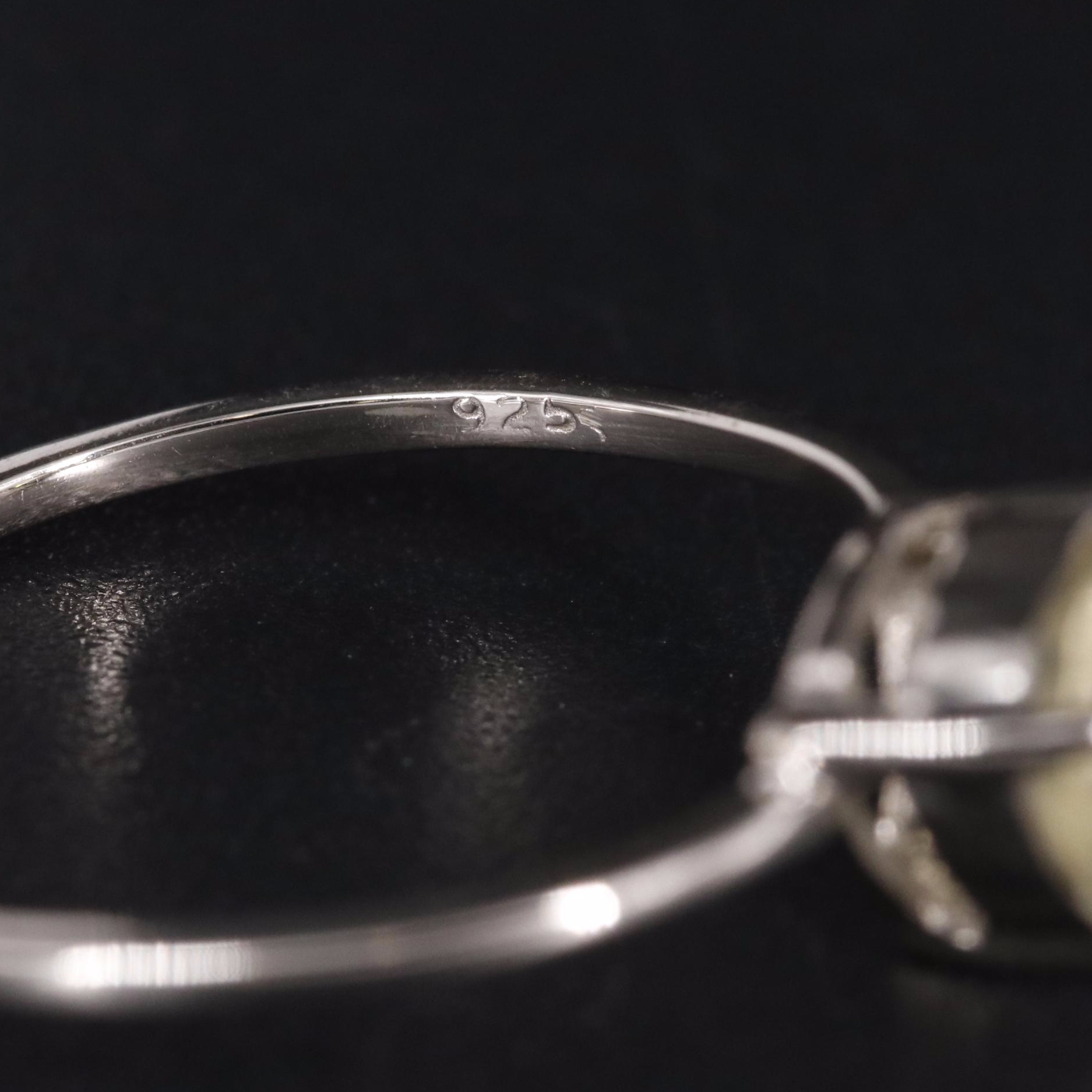 Sterling Lemon Quartz Ring