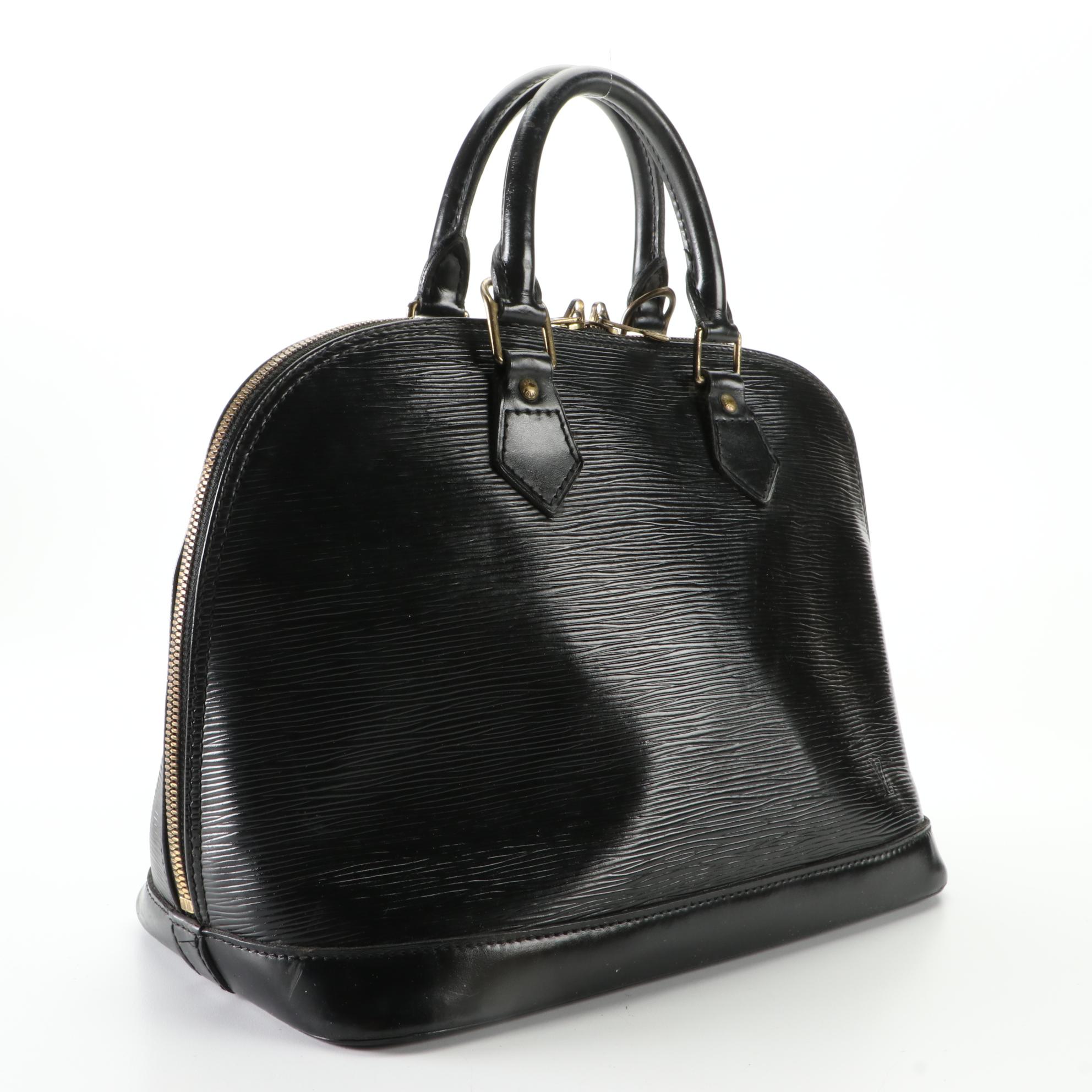 Louis Vuitton Alma PM in Black Epi Leather