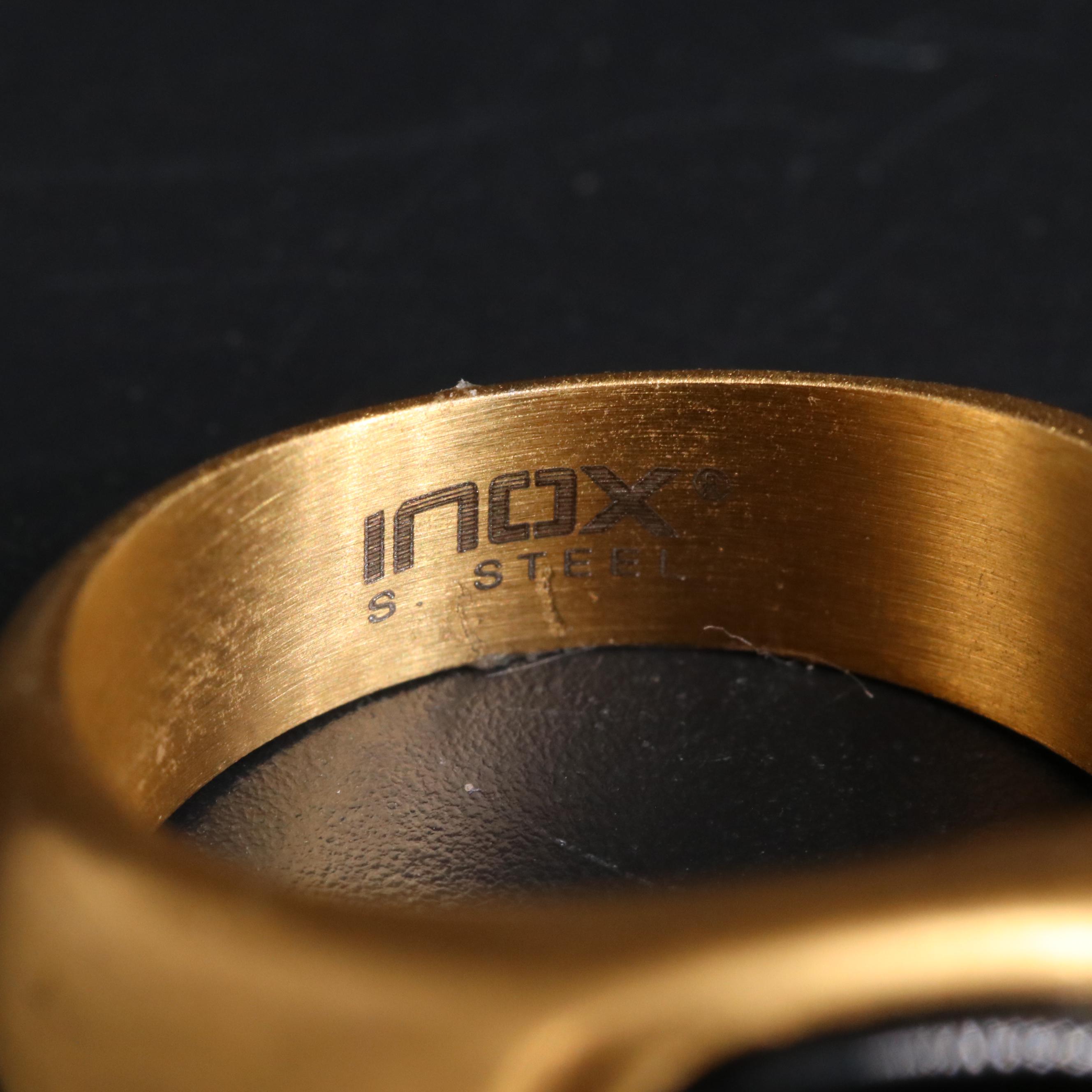 Stainless Steel Glass Ring