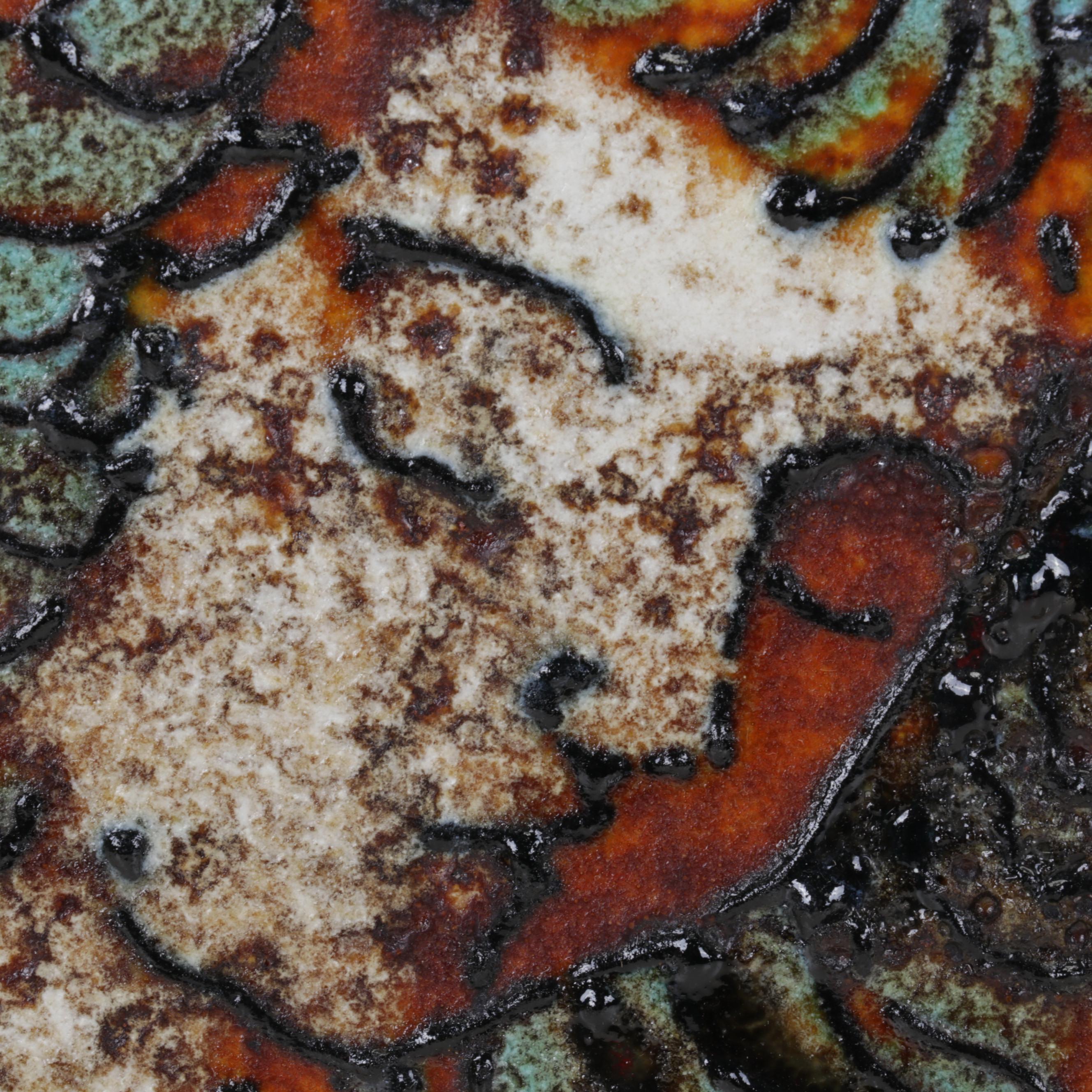 Female Portrait Enamel Paintings on Tile, Circa 1995