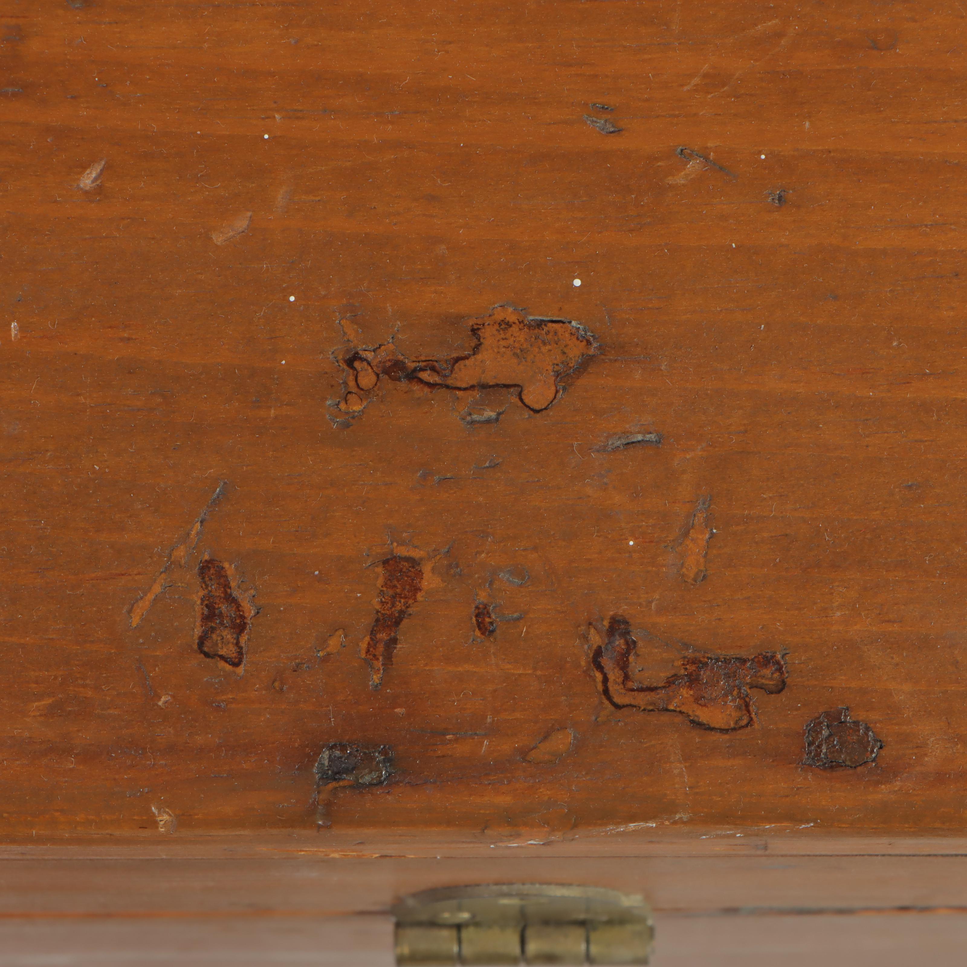 American Primitive Pine Dome-Top Chest, 19th Century