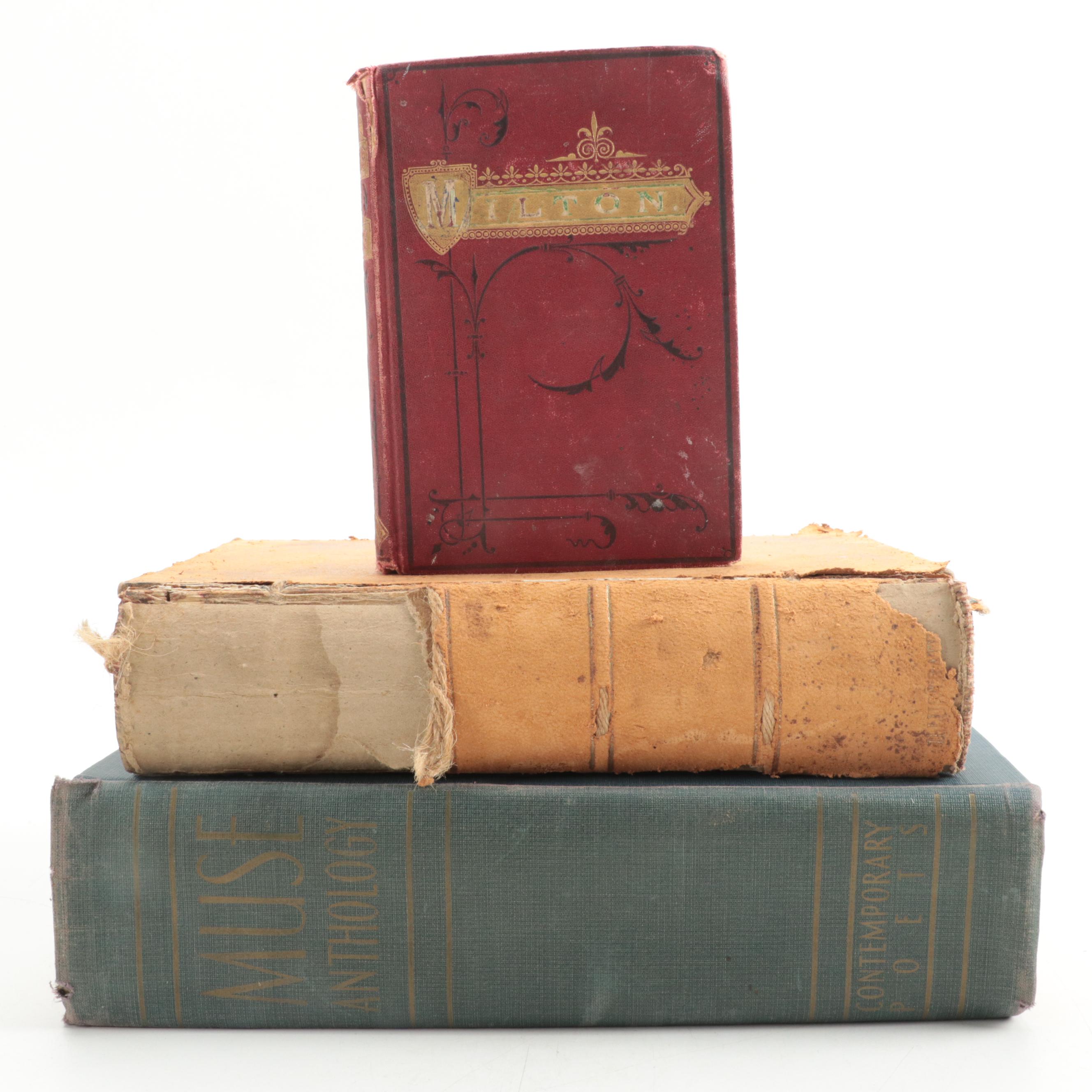 "Paradise Lost" by John Milton with "Complete Works of Robert Burns" and More