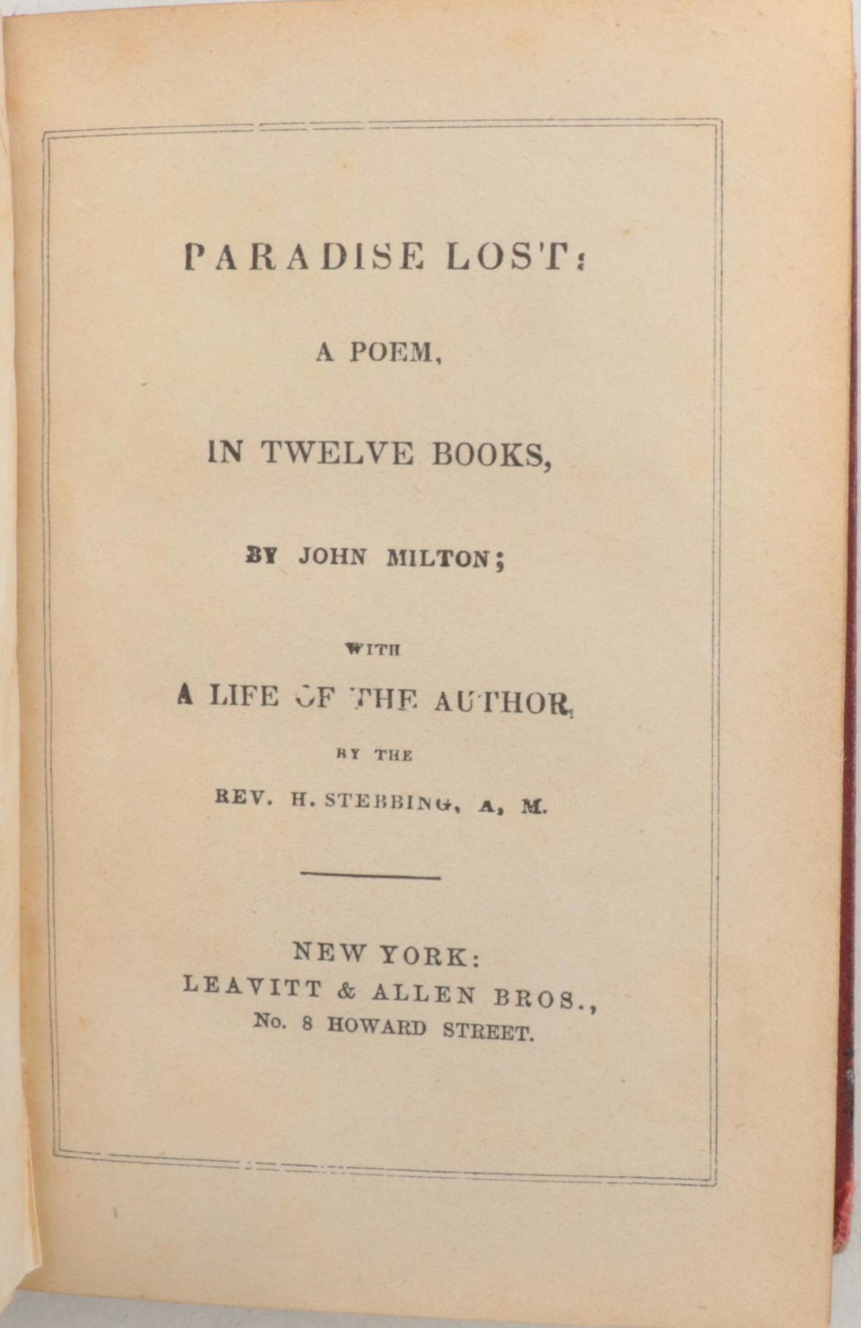 "Paradise Lost" by John Milton with "Complete Works of Robert Burns" and More