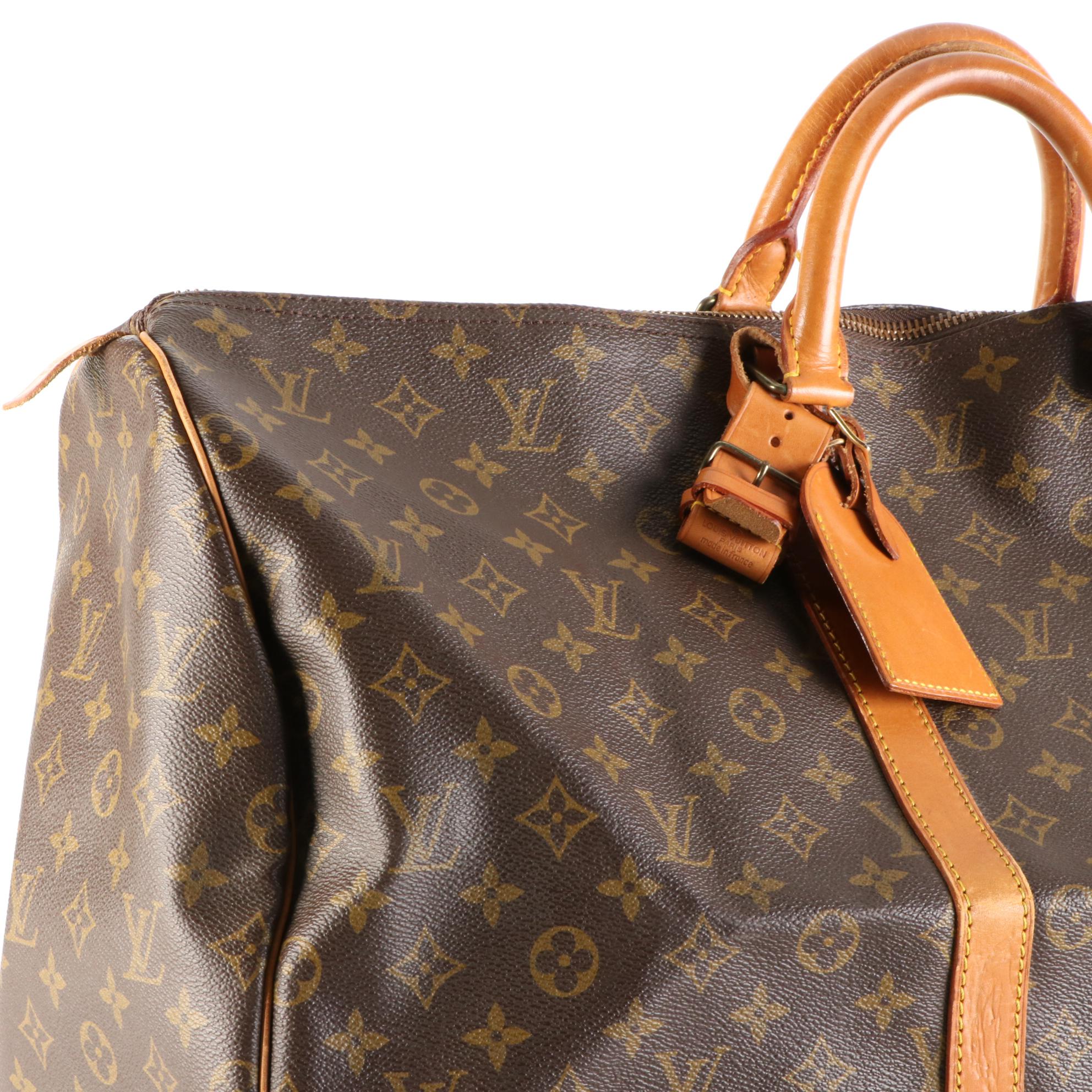 Louis Vuitton Keepall 55 in Monogram Canvas and Vachetta Leather