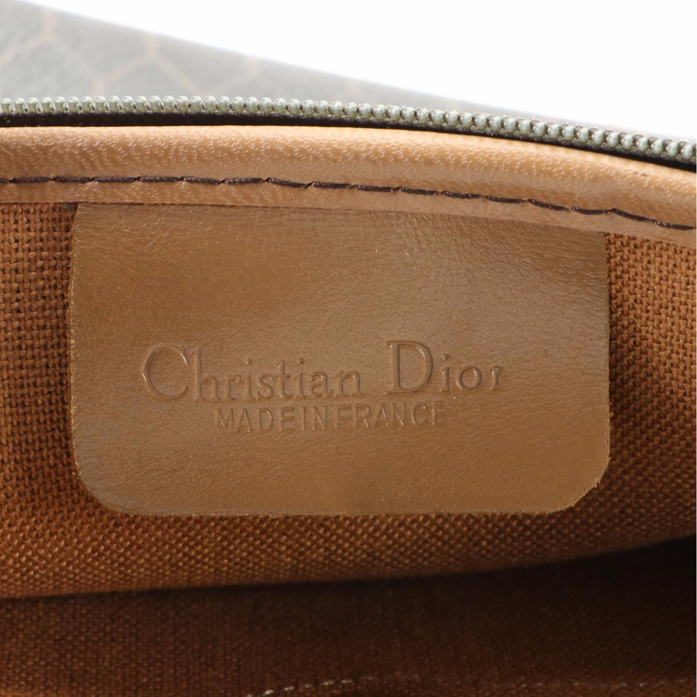 Christian Dior Toiletry Case in Honeycomb Coated Canvas and Leather