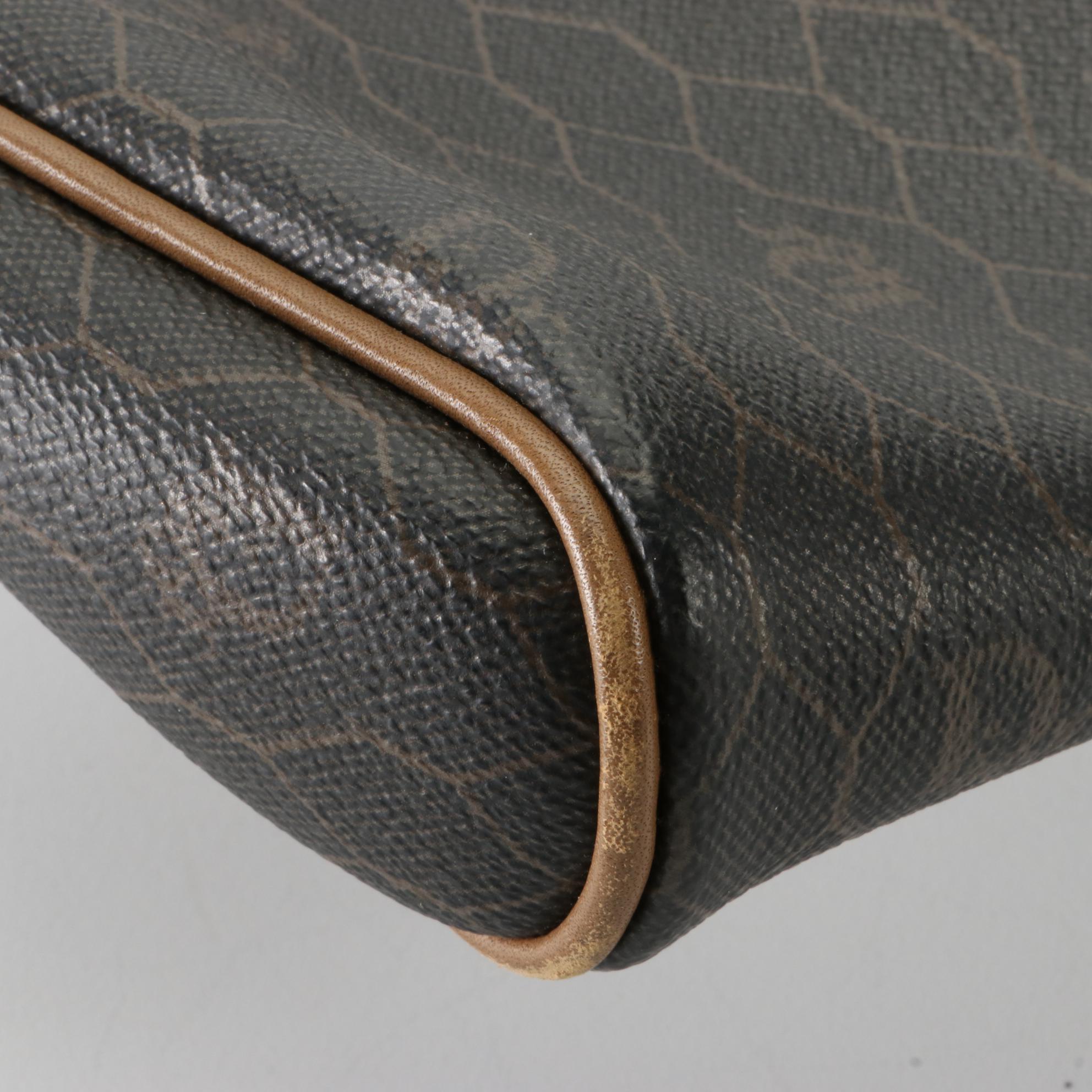 Christian Dior Toiletry Case in Honeycomb Coated Canvas and Leather