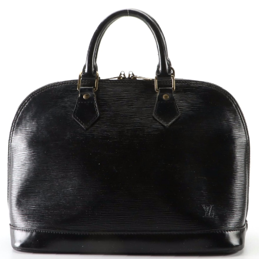 Louis Vuitton Alma PM in Black Epi Leather