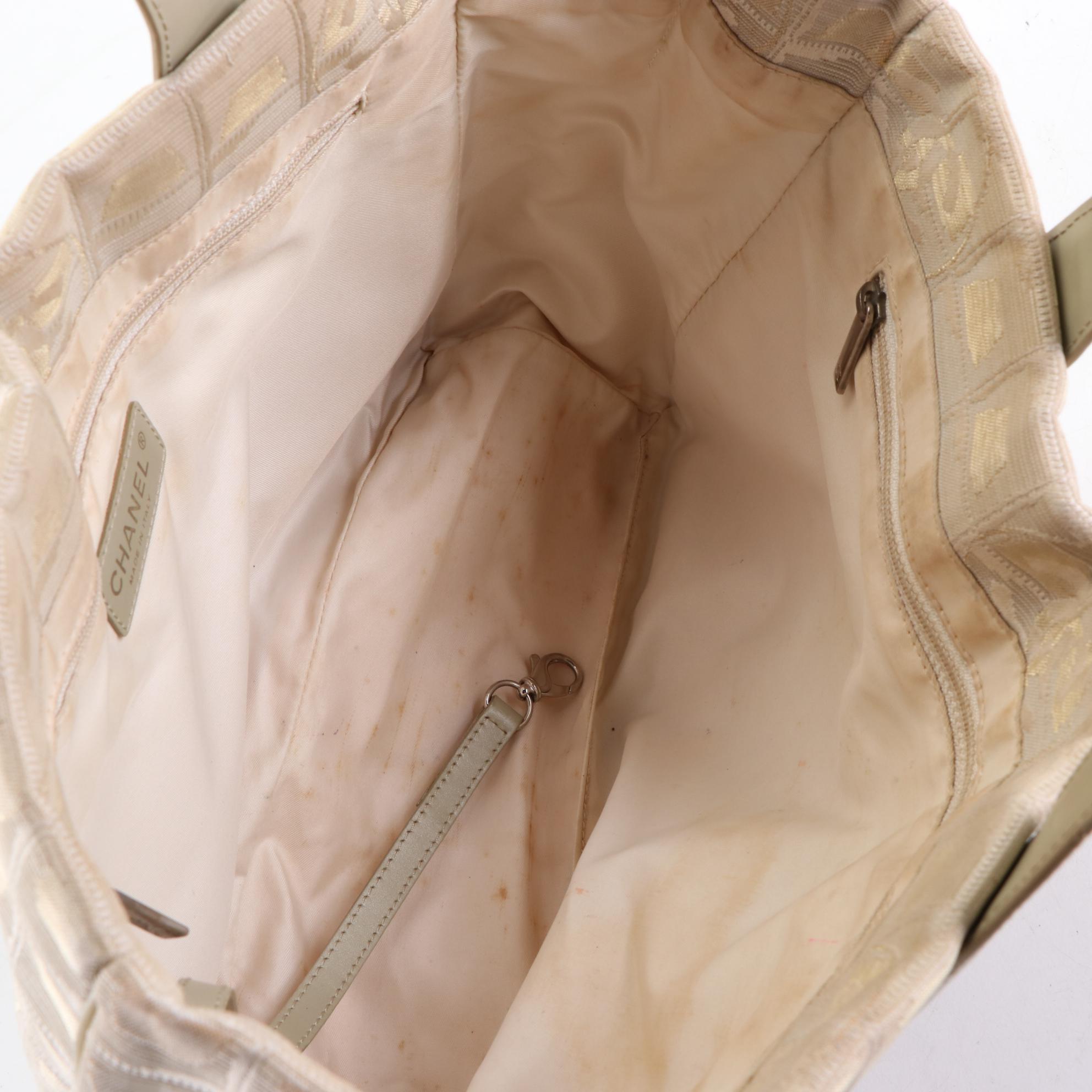 Chanel Travel Line Nylon and Leather Tote