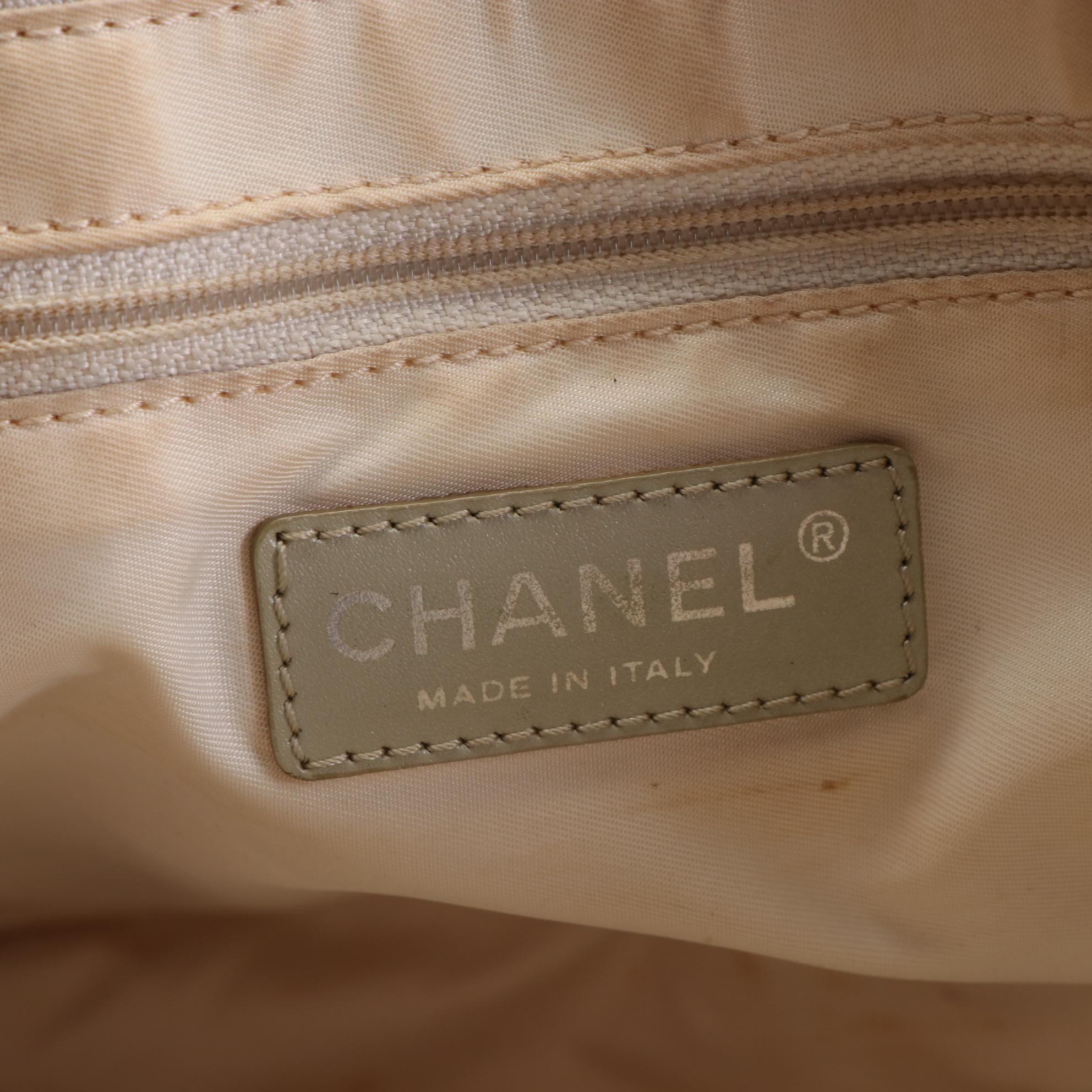 Chanel Travel Line Nylon and Leather Tote