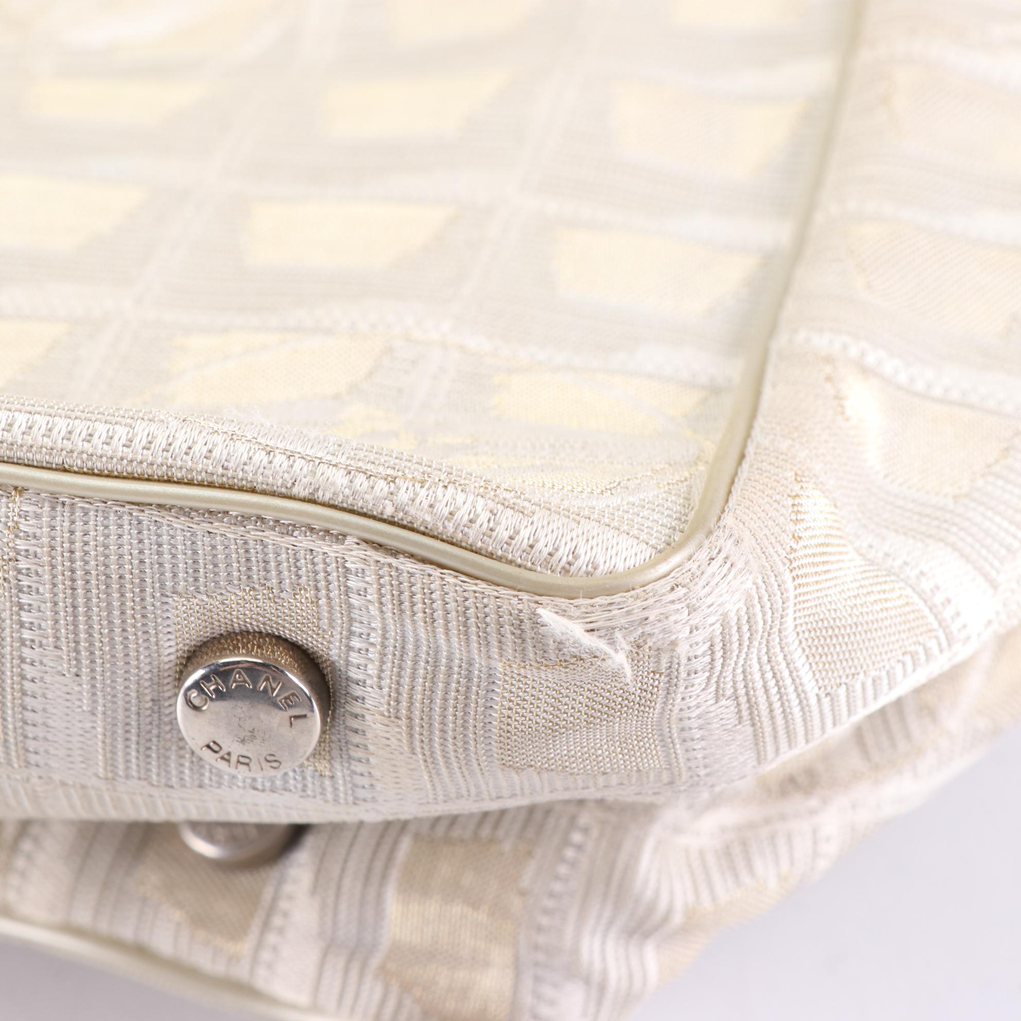 Chanel Travel Line Nylon and Leather Tote