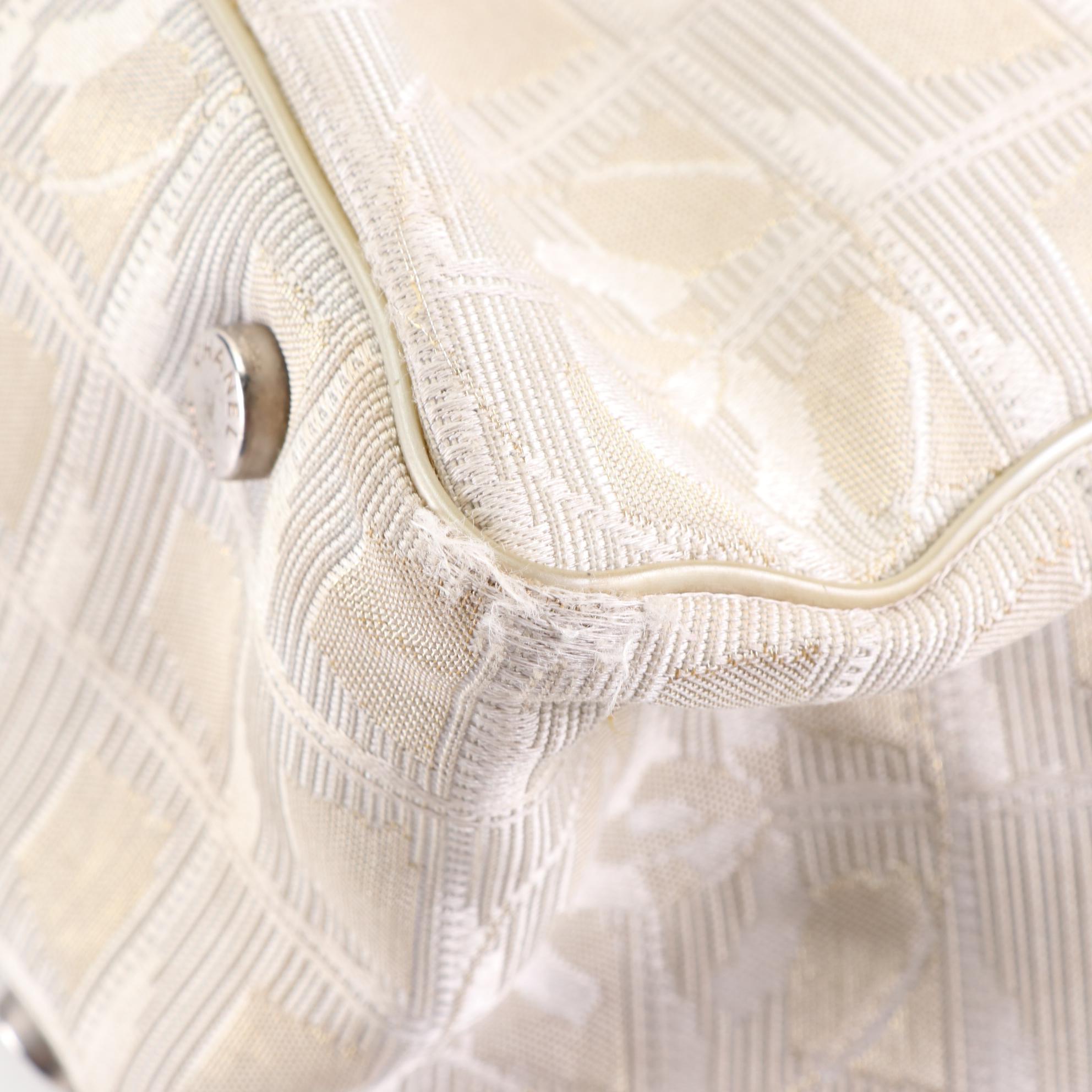 Chanel Travel Line Nylon and Leather Tote