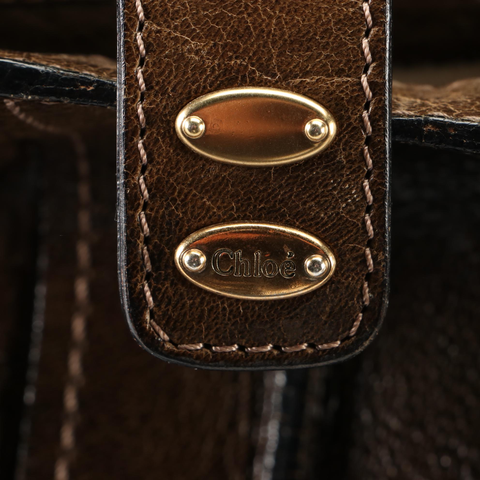 Chloé Heloise Shoulder Bag in Leather with Braided Straps