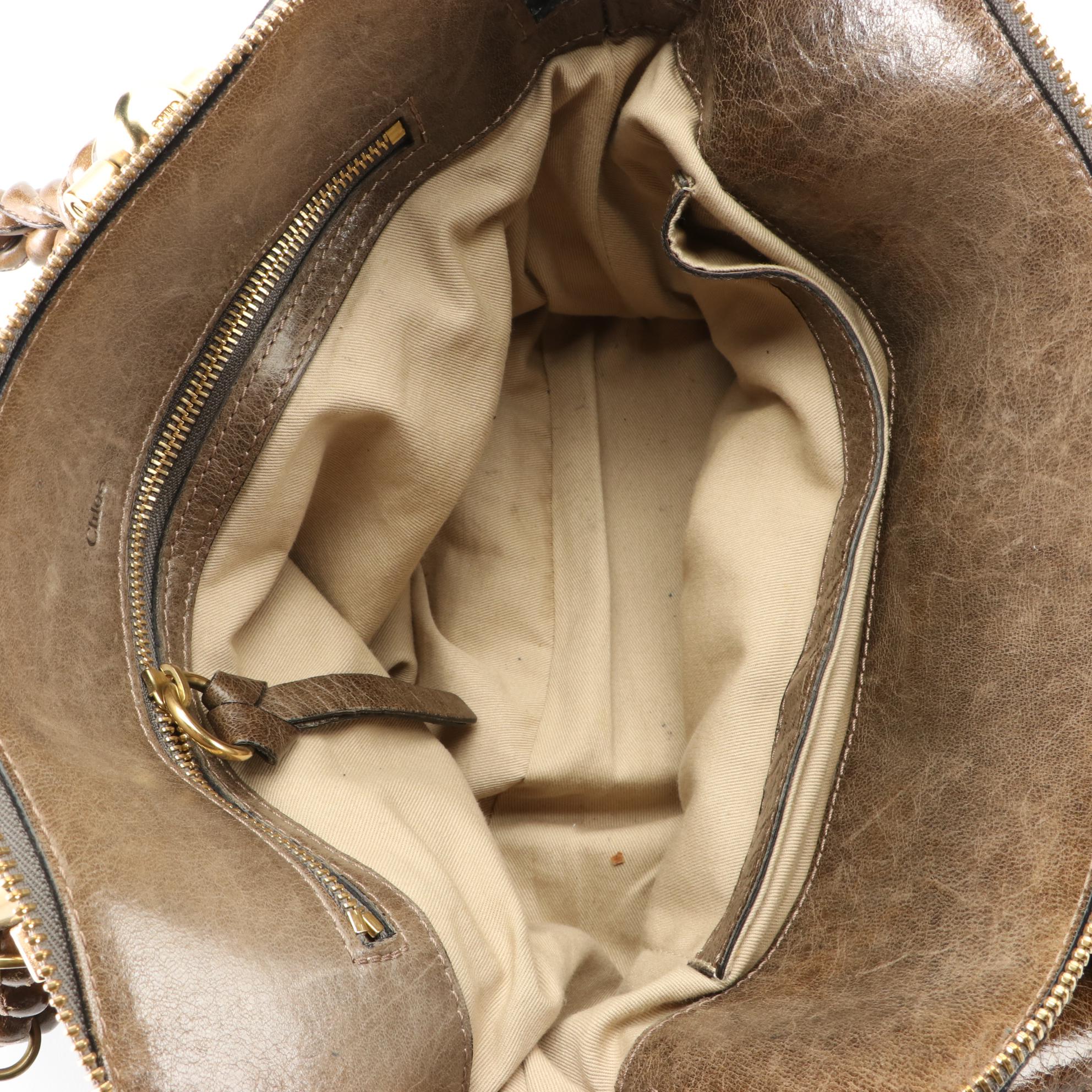 Chloé Heloise Shoulder Bag in Leather with Braided Straps