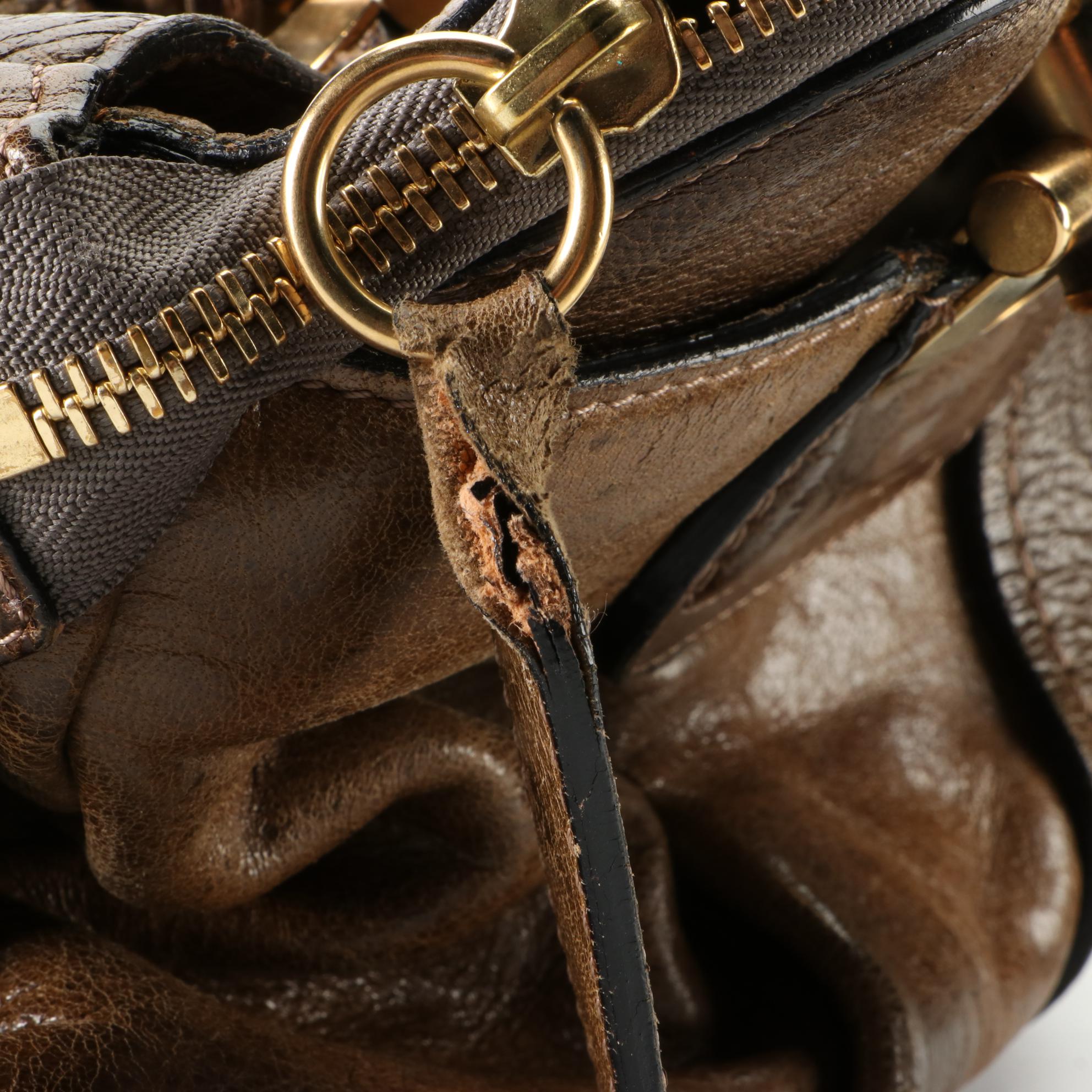 Chloé Heloise Shoulder Bag in Leather with Braided Straps