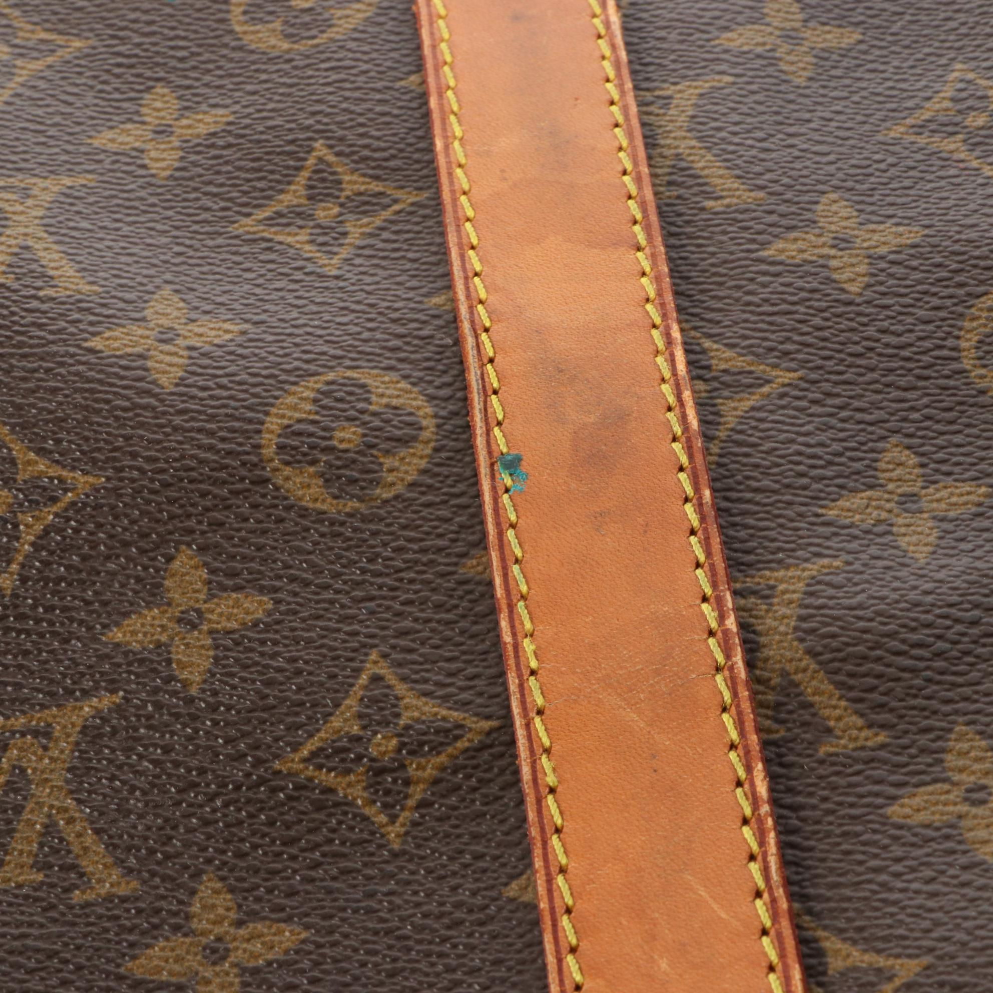 Louis Vuitton Keepall 55 Bandoulière in Monogram Canvas and Vachetta Leather