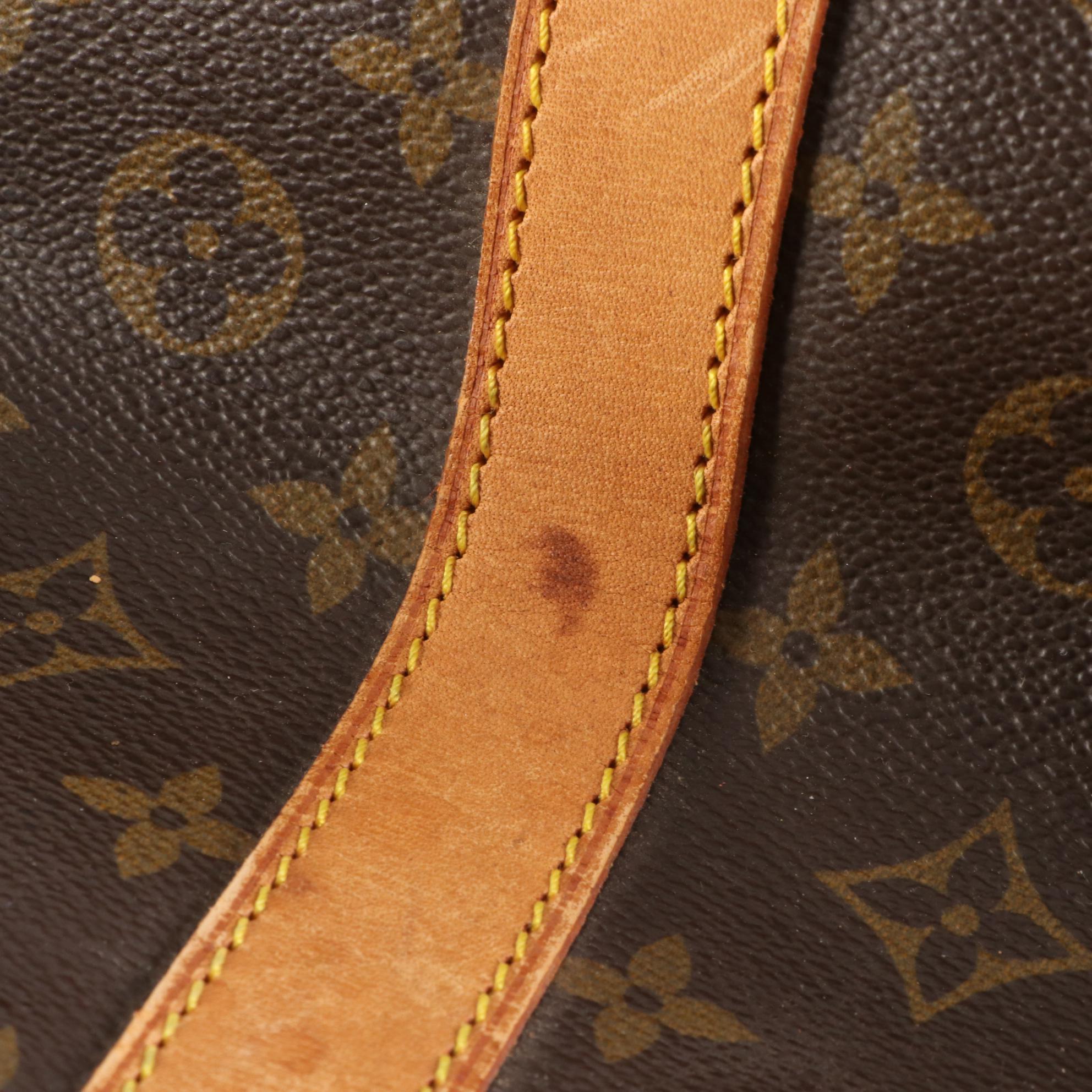 Louis Vuitton Keepall 55 Bandoulière in Monogram Canvas and Vachetta Leather