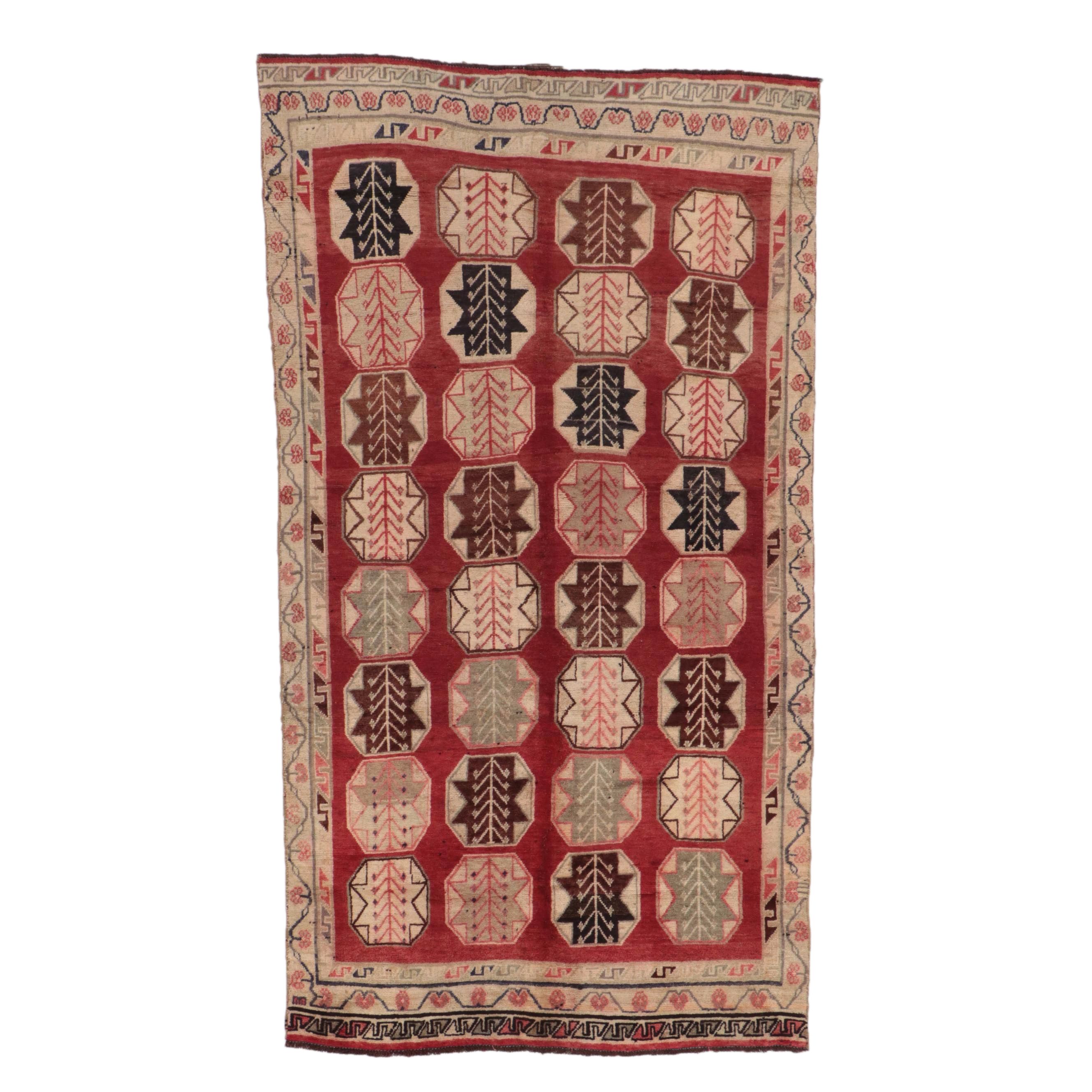 4'6 x 8'4 Hand-Knotted Persian Quchan Area Rug