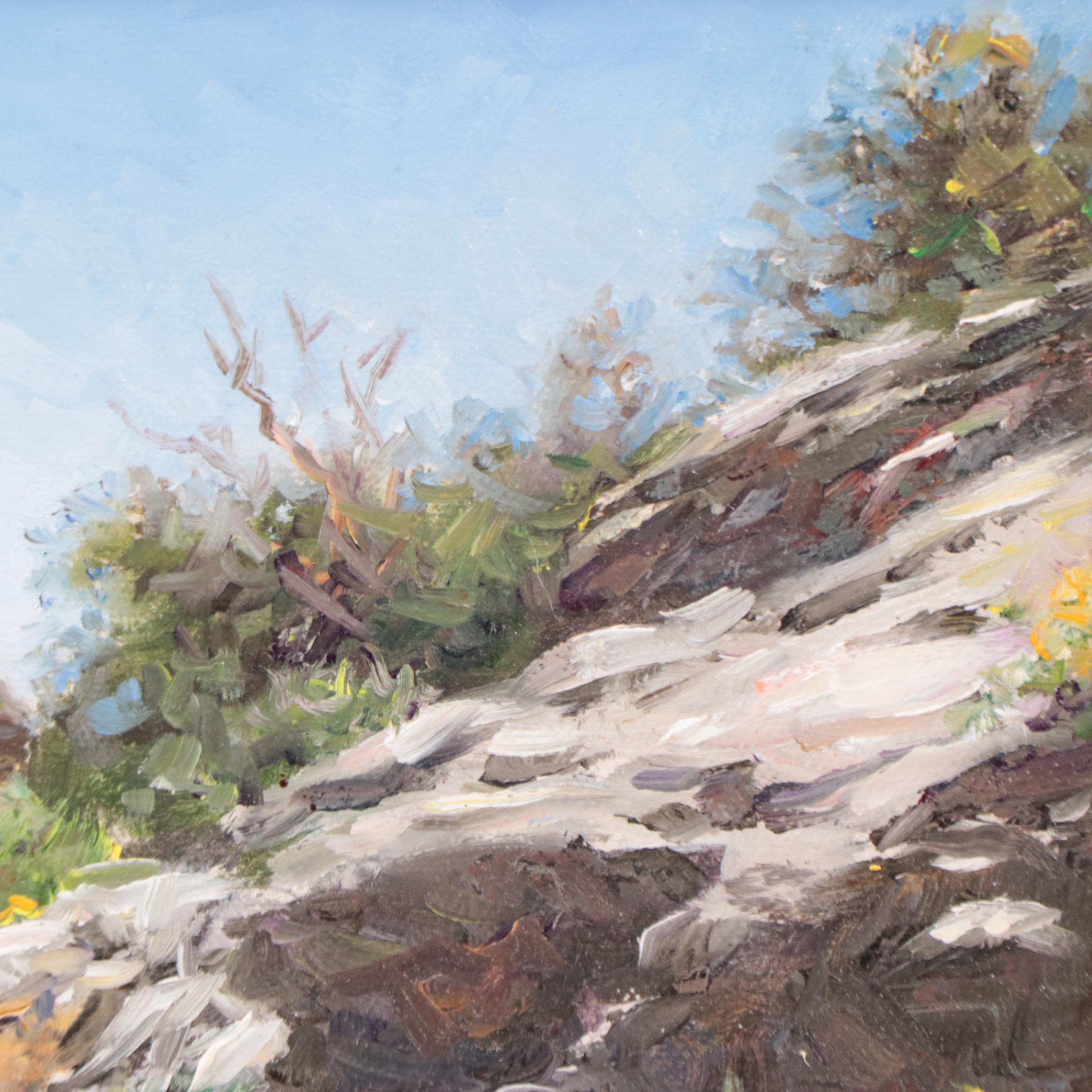 Larry Dyke Oil Painting of Landscape "Bodie Ghost Town in California"