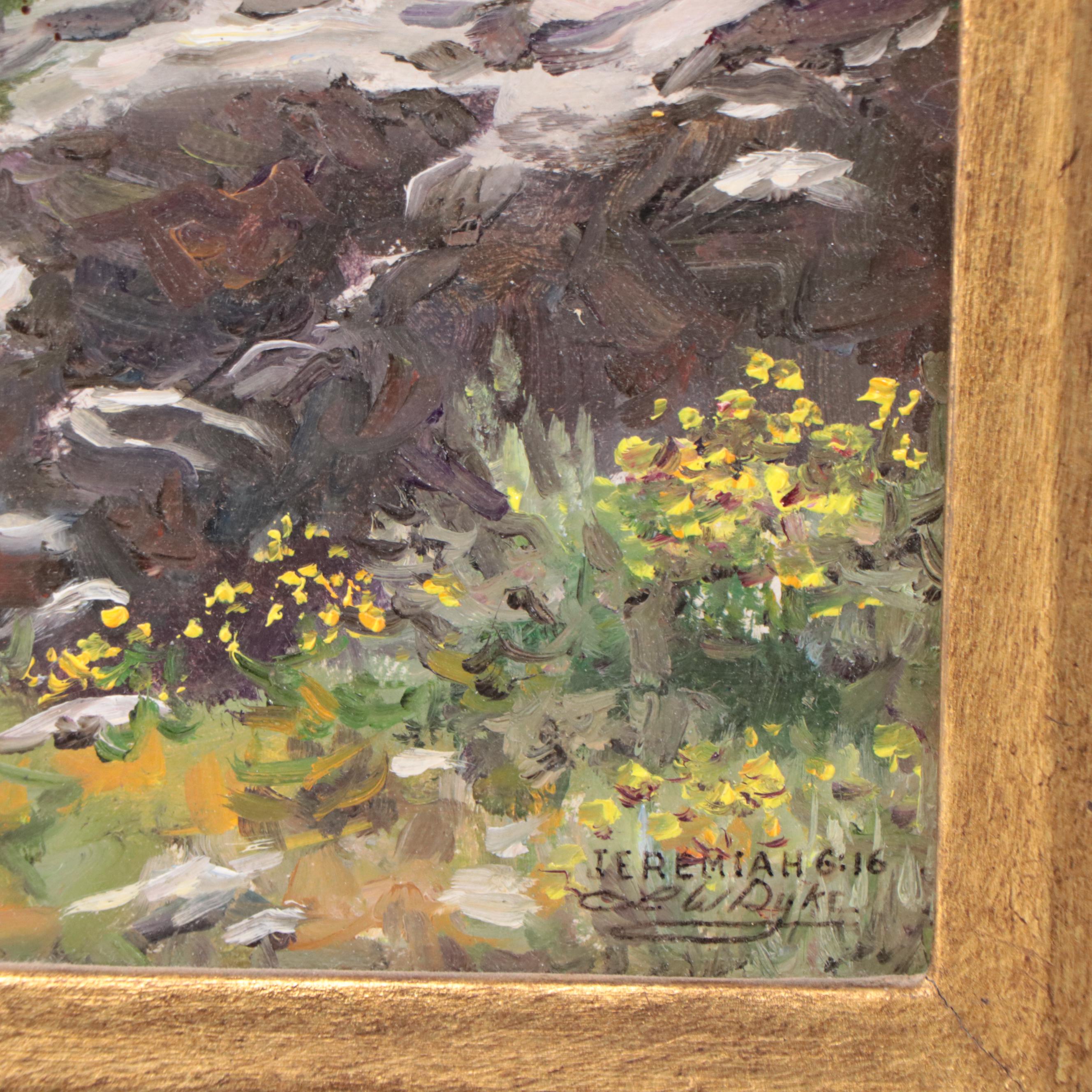 Larry Dyke Oil Painting of Landscape "Bodie Ghost Town in California"