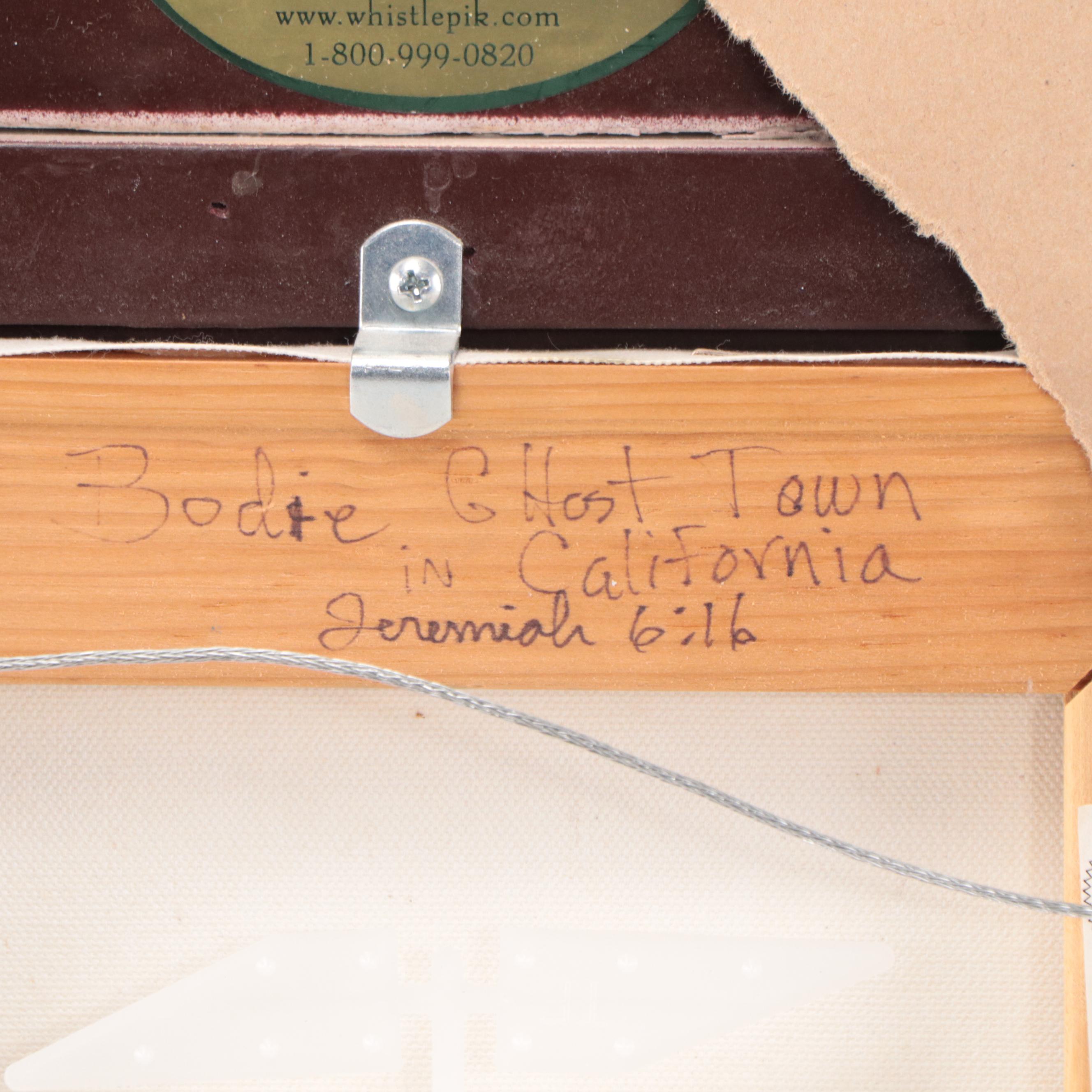 Larry Dyke Oil Painting of Landscape "Bodie Ghost Town in California"