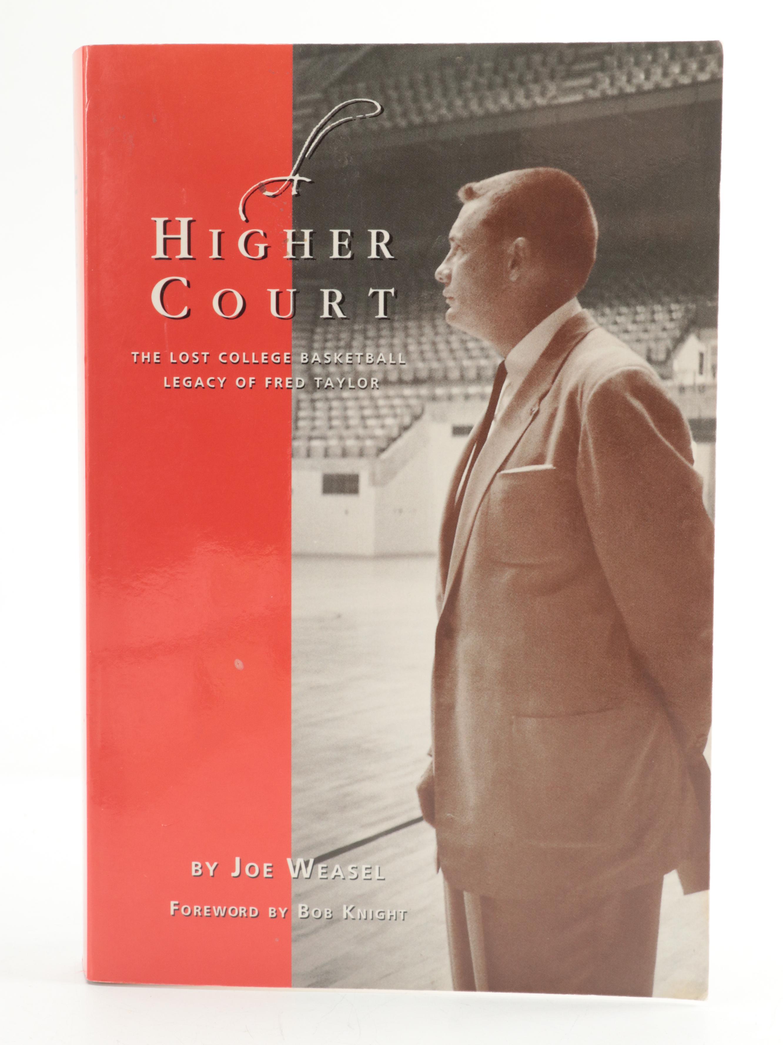 Signed "A Higher Court" by Joe Weasel with Other Signed Sports Books