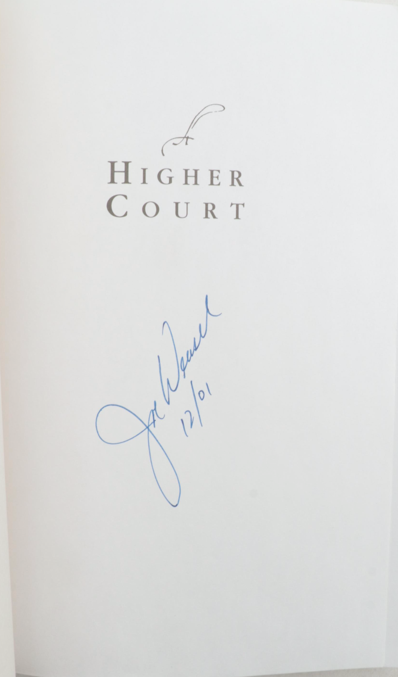 Signed "A Higher Court" by Joe Weasel with Other Signed Sports Books