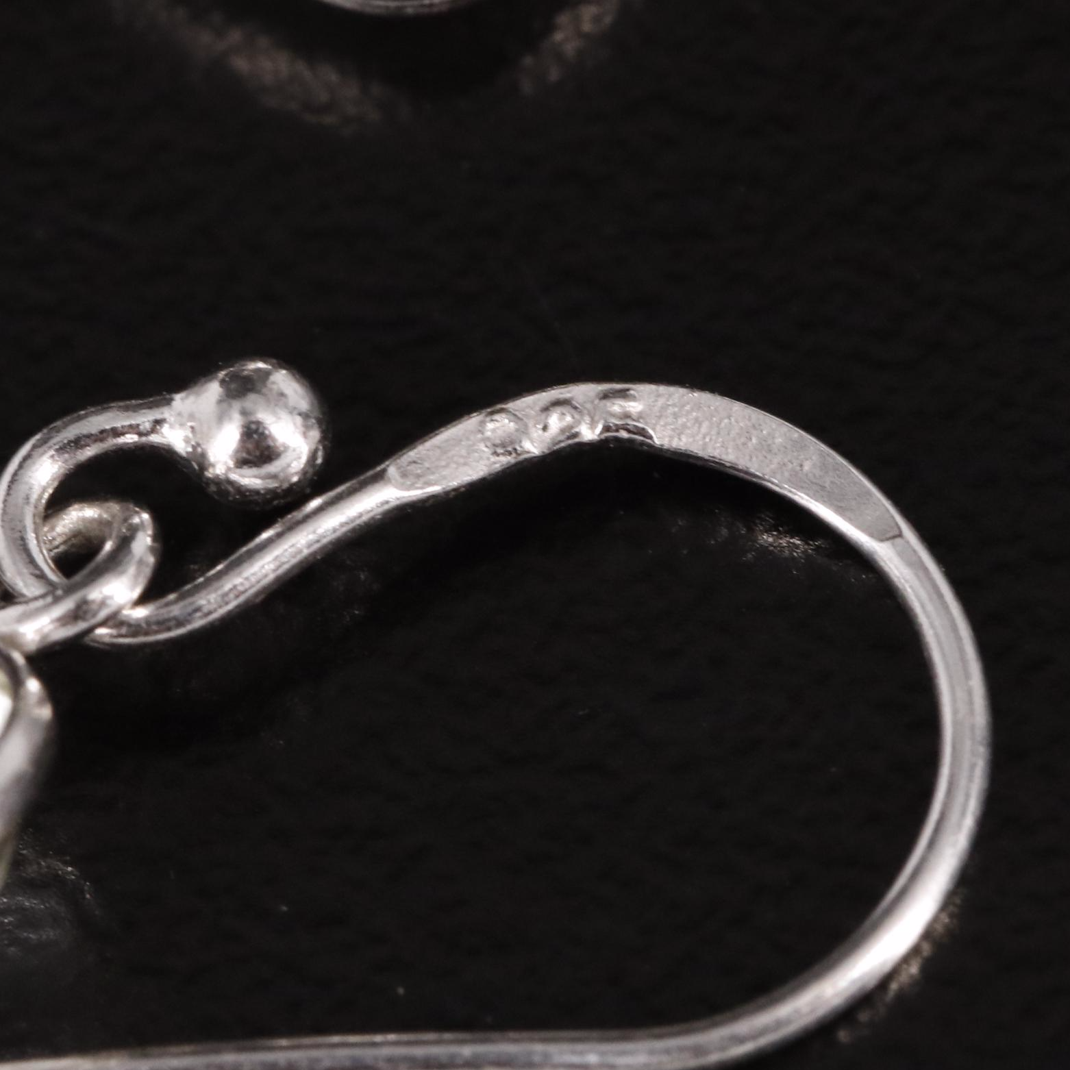 Sterling Prasiolite Dangle Earrings